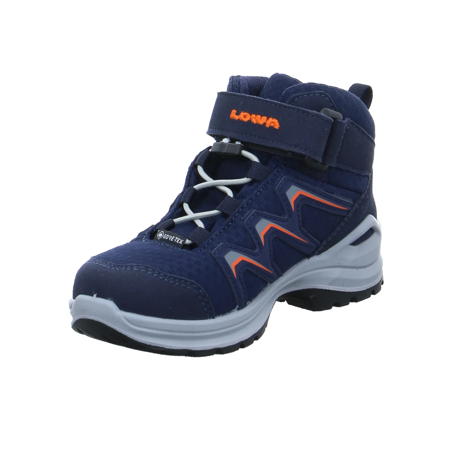 LOWA Maddox MID GTX JR Kinder-Wanderschuhe Blau Synthetik LOWA Maddox MID GTX JR Kinder-Wanderschuhe Blau Synthetik