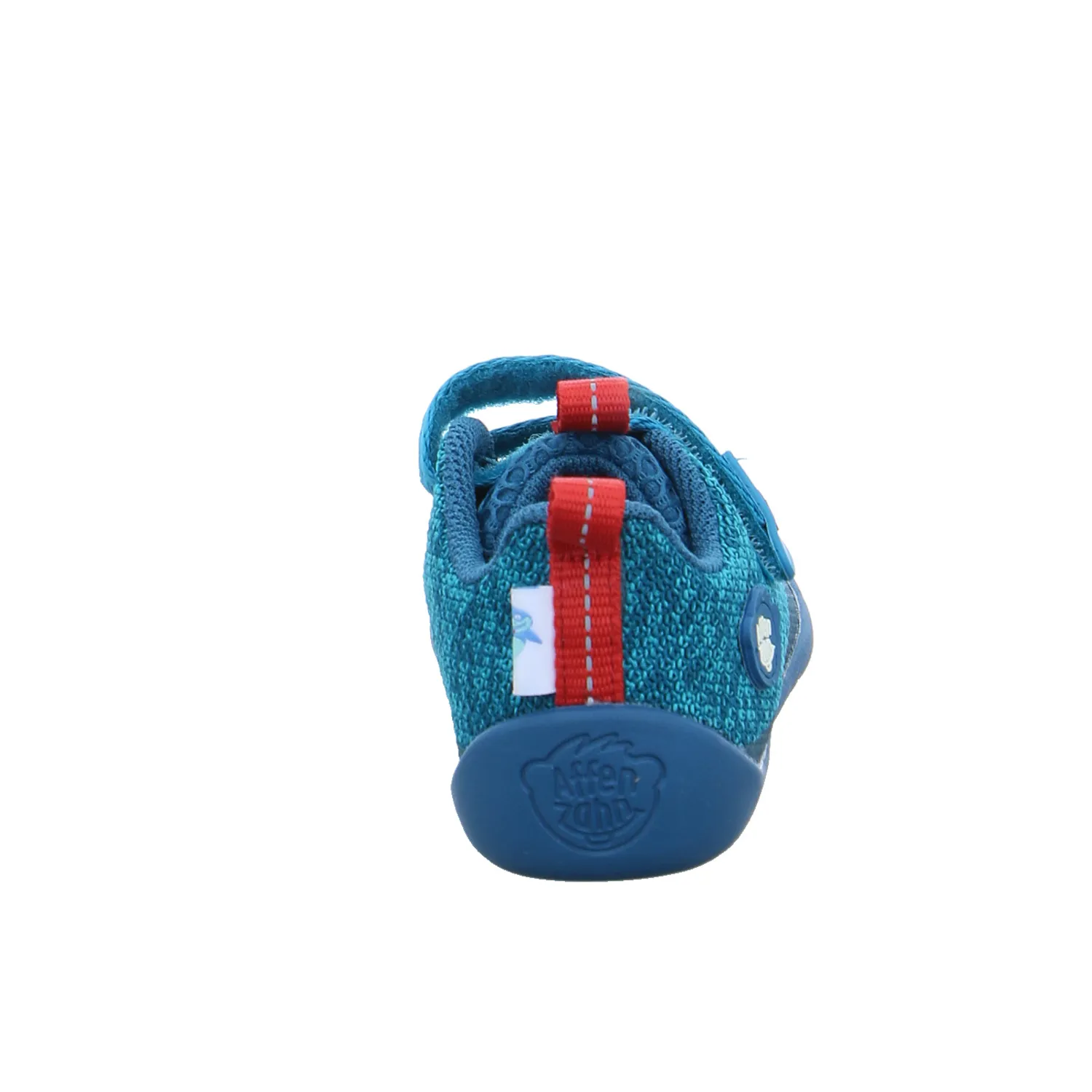 AFFENZAHN Komfortschuh Kleinkinder-Halbschuh Klett Petrol Textil 