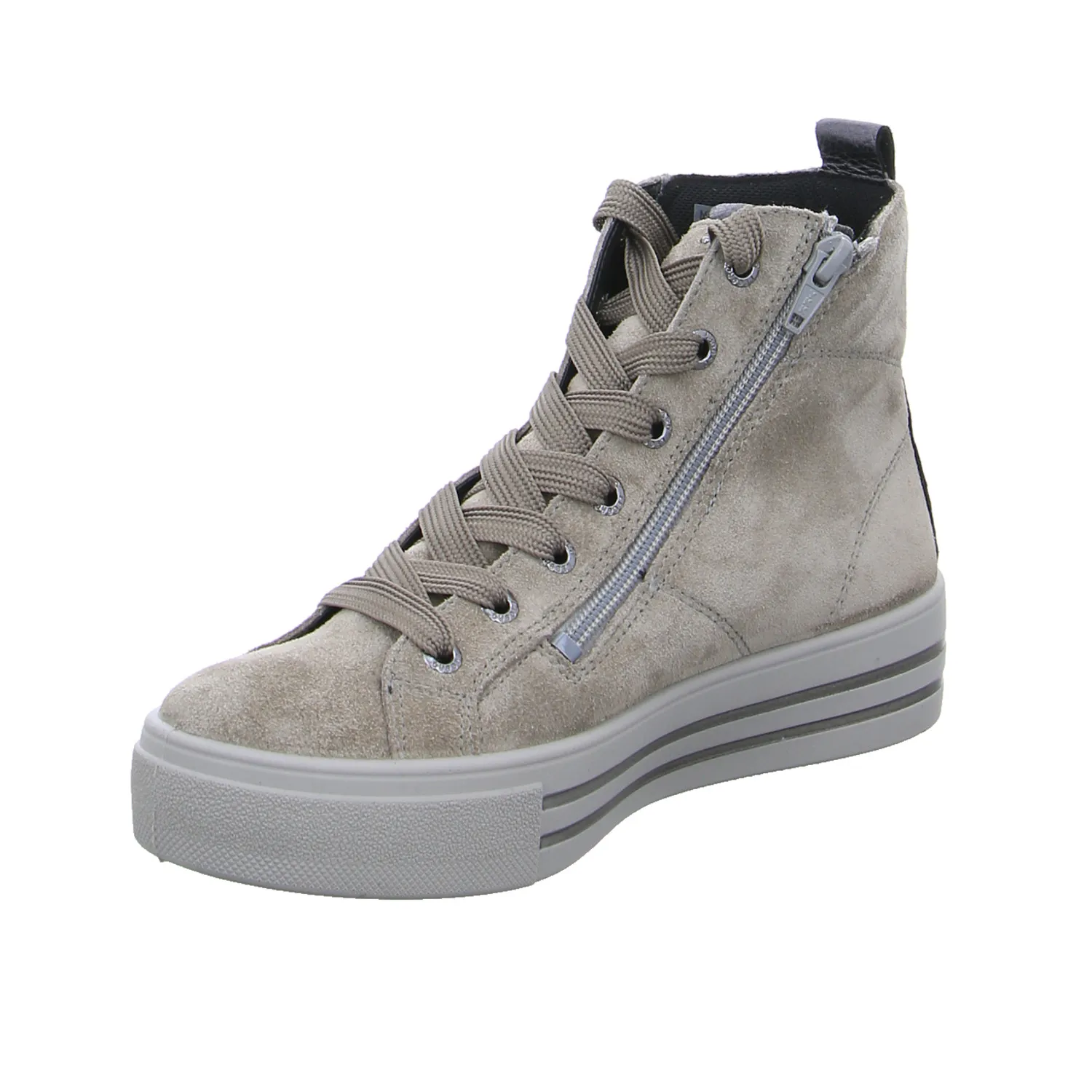 LEGERO Mid Cut Sneaker Taupe Leder 