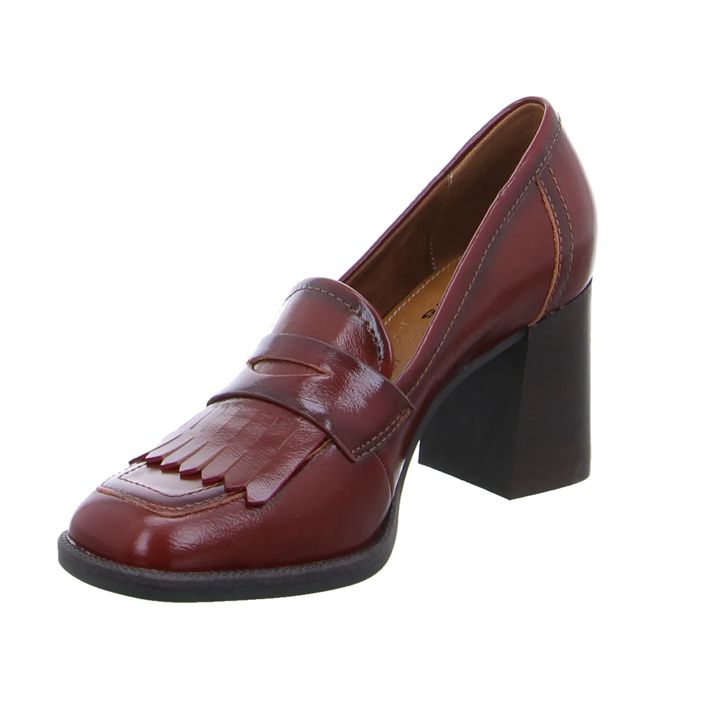 TAMARIS Hochfrontpumps Cognac Leder TAMARIS Hochfrontpumps Cognac Leder
