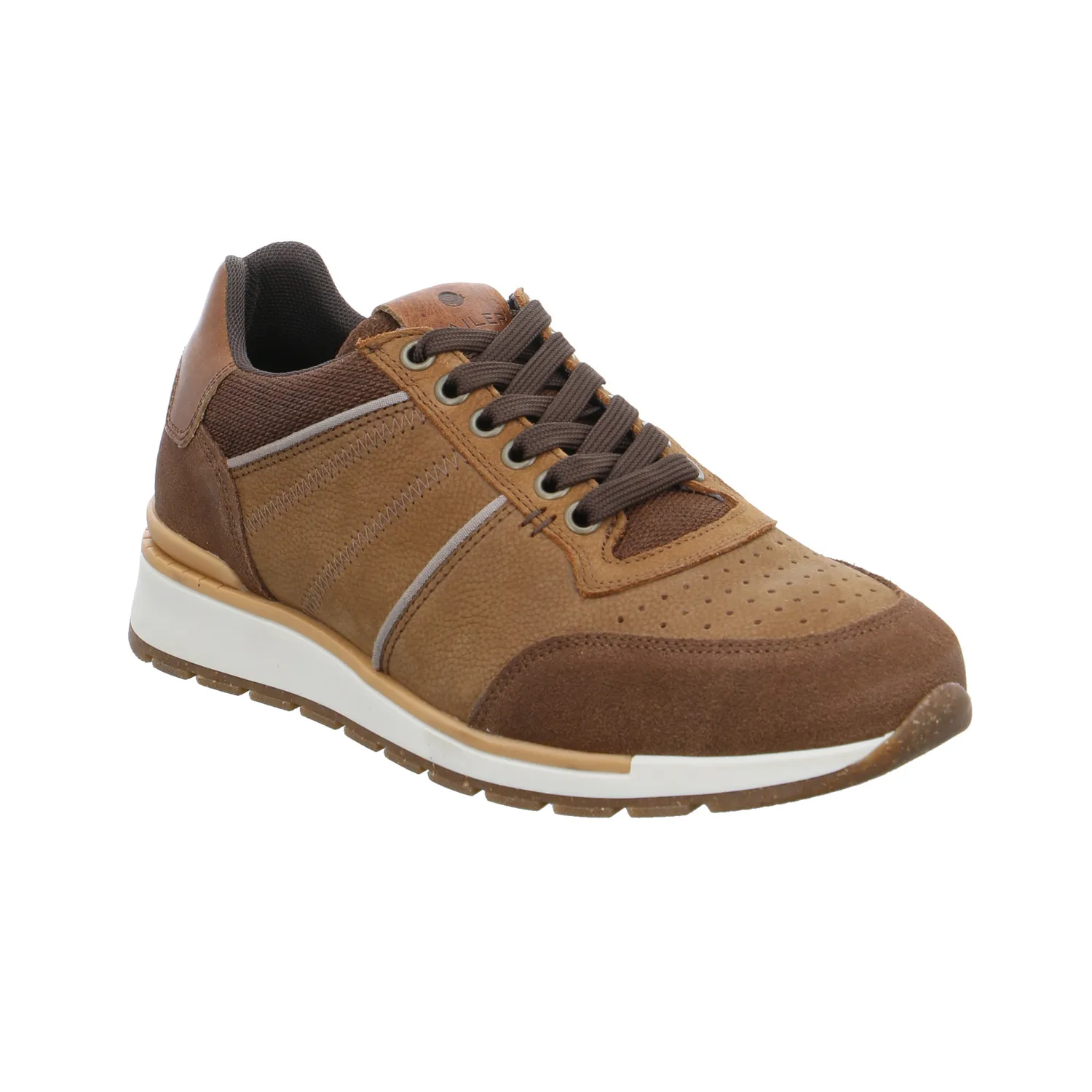SAILER Halbschuhe Sneaker Cognac Leder SAILER Halbschuhe Sneaker Cognac Leder