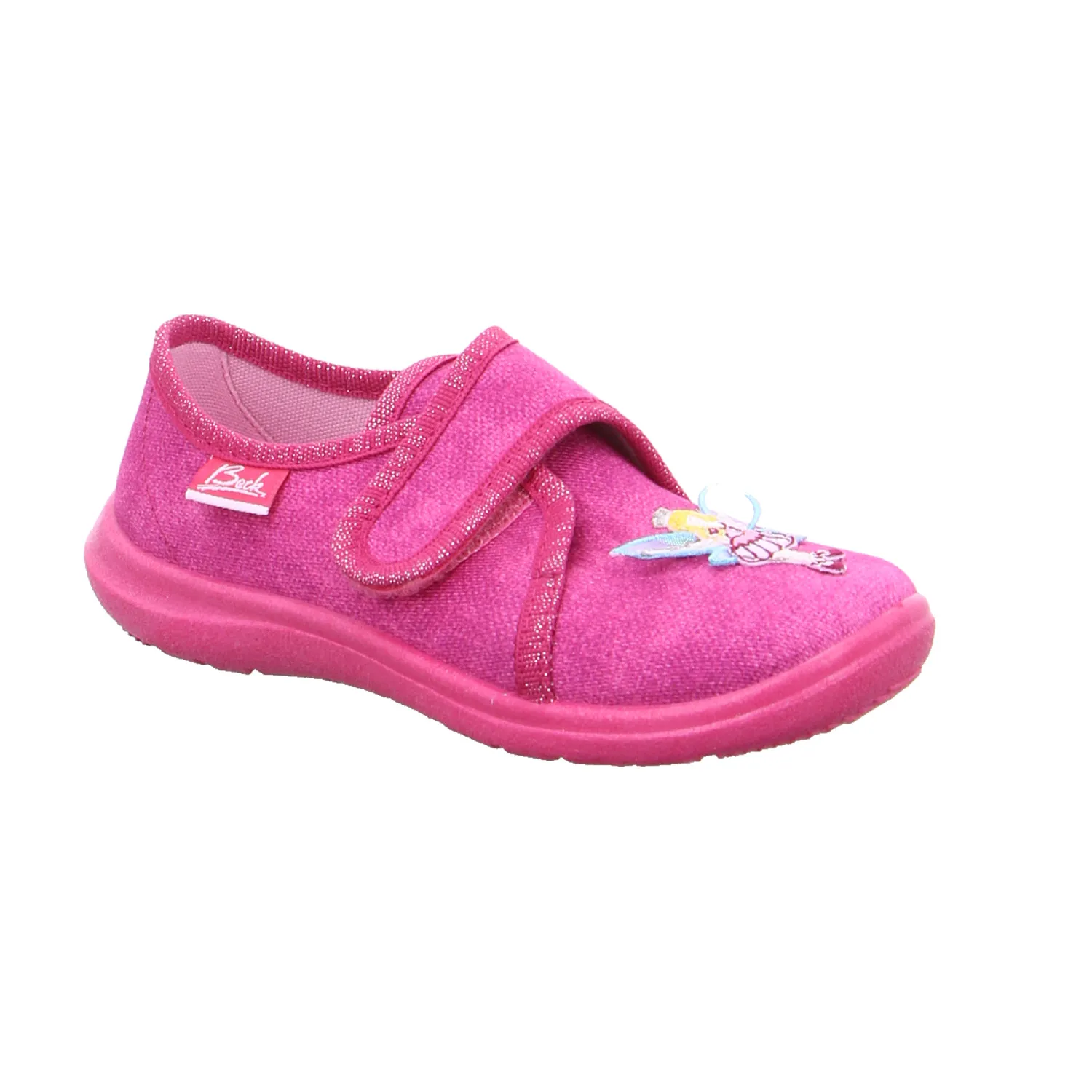 BECK Mädchenhausschuh Kinder-Hausschuh Pink Textil BECK Mädchenhausschuh Kinder-Hausschuh Pink Textil