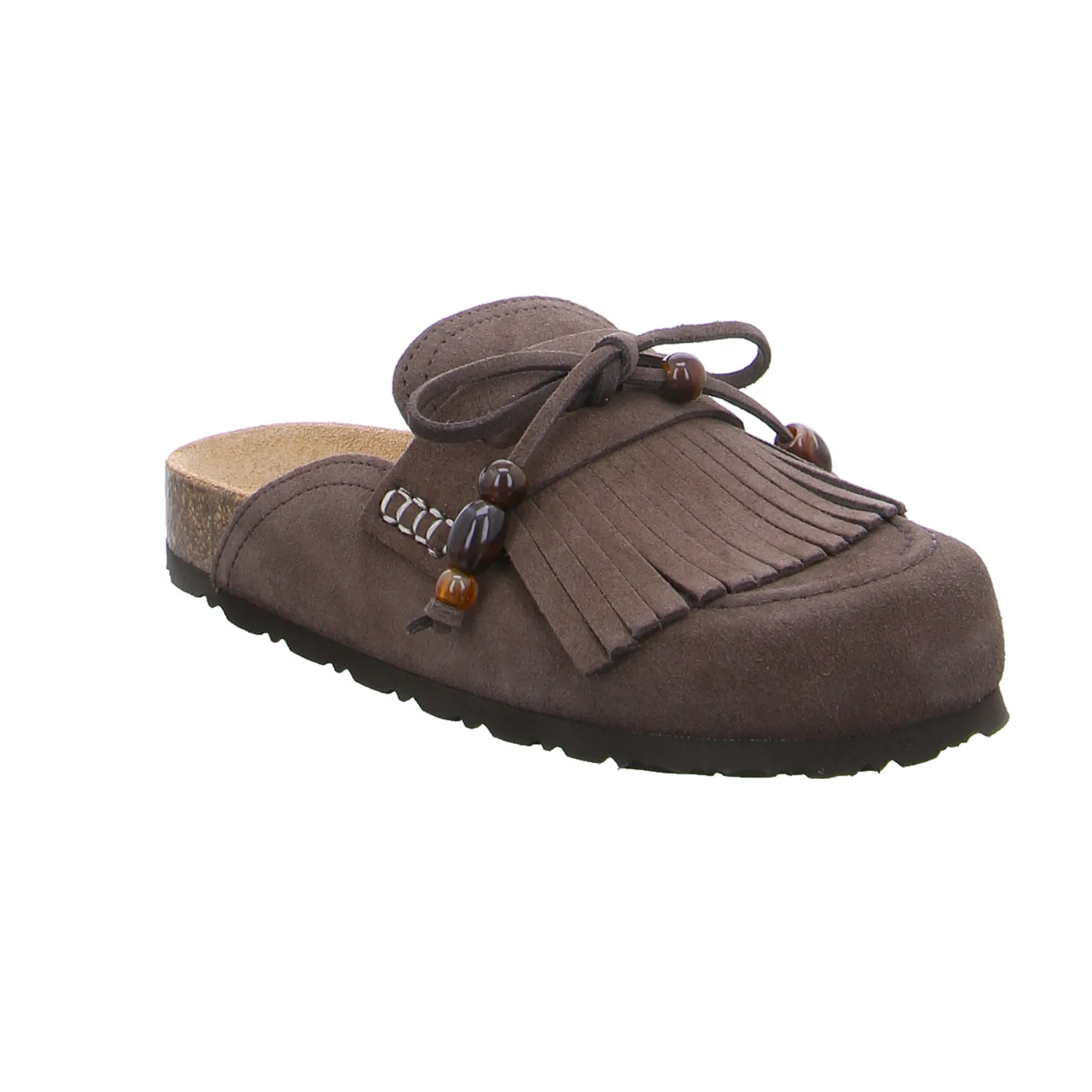 YOKONO Pantolette Braun Leder YOKONO Pantolette Braun Leder