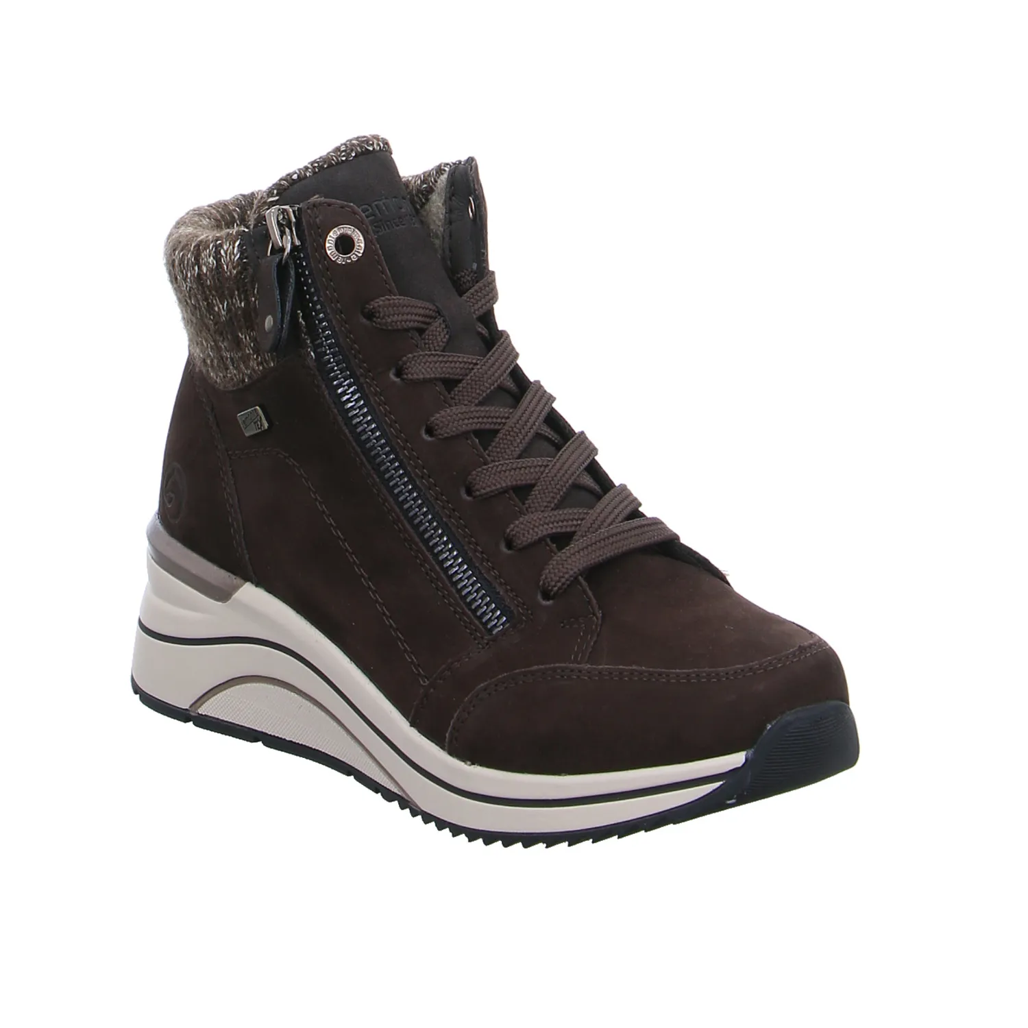 REMONTE Comfort-Mid Cut Sneaker Braun Leder REMONTE Comfort-Mid Cut Sneaker Braun Leder