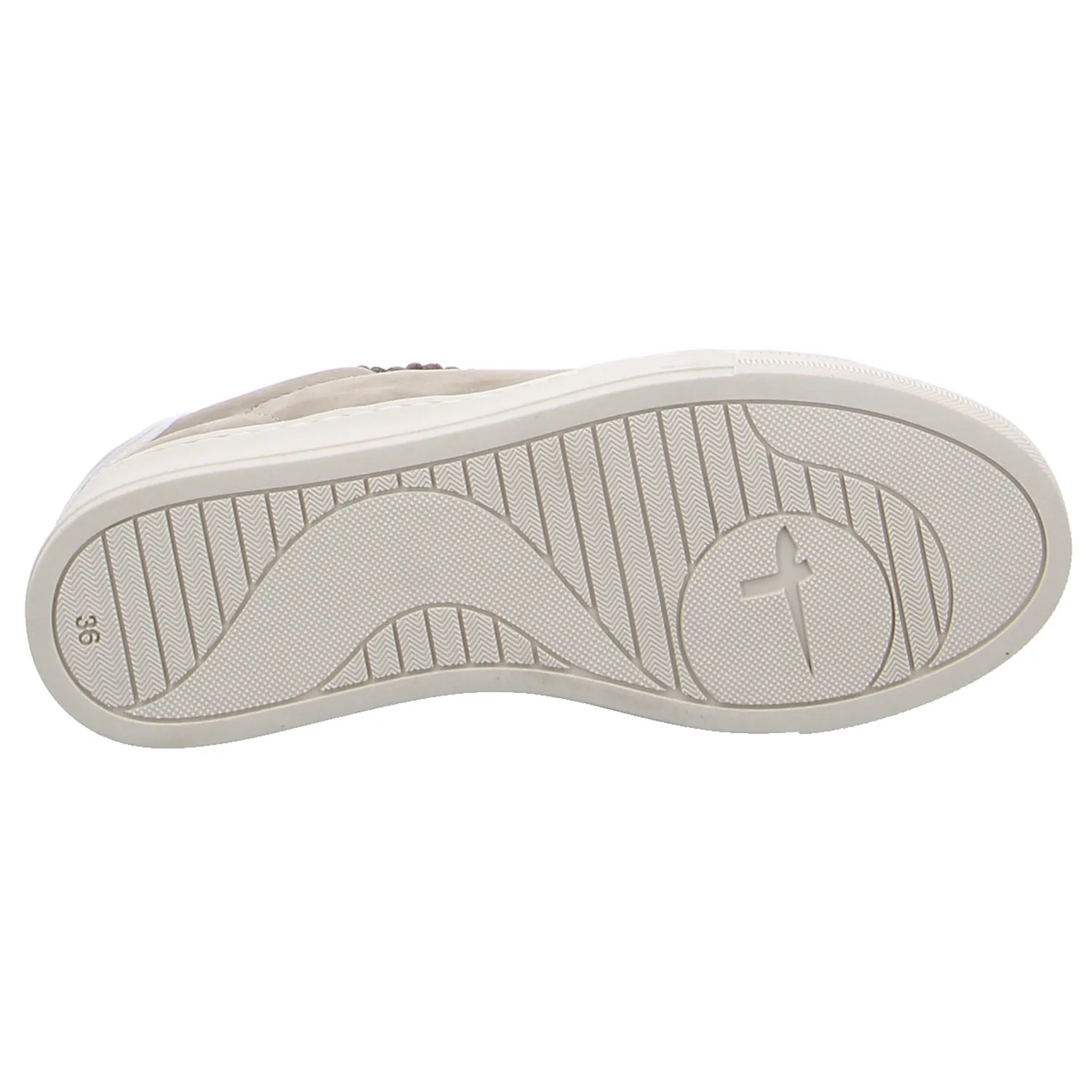 TAMARIS Sneaker Taupe Leder TAMARIS Sneaker Taupe Leder