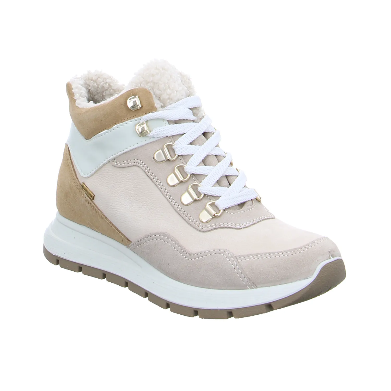 IGI & CO mit Gore-Tex Mid Cut Sneaker Beige Leder IGI & CO mit Gore-Tex Mid Cut Sneaker Beige Leder