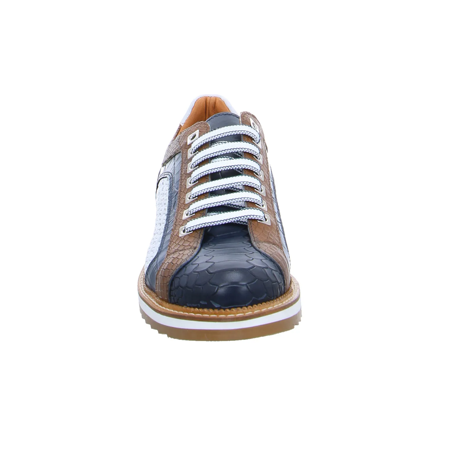 EXTON Halbschuhe Sneaker Blau Leder EXTON Halbschuhe Sneaker Blau Leder