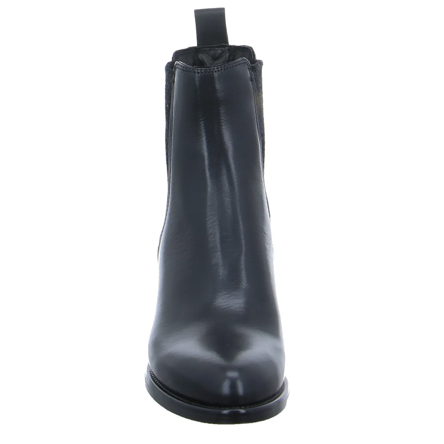 SCHUHENGEL Stiefelette Schwarz Leder SCHUHENGEL Stiefelette Schwarz Leder