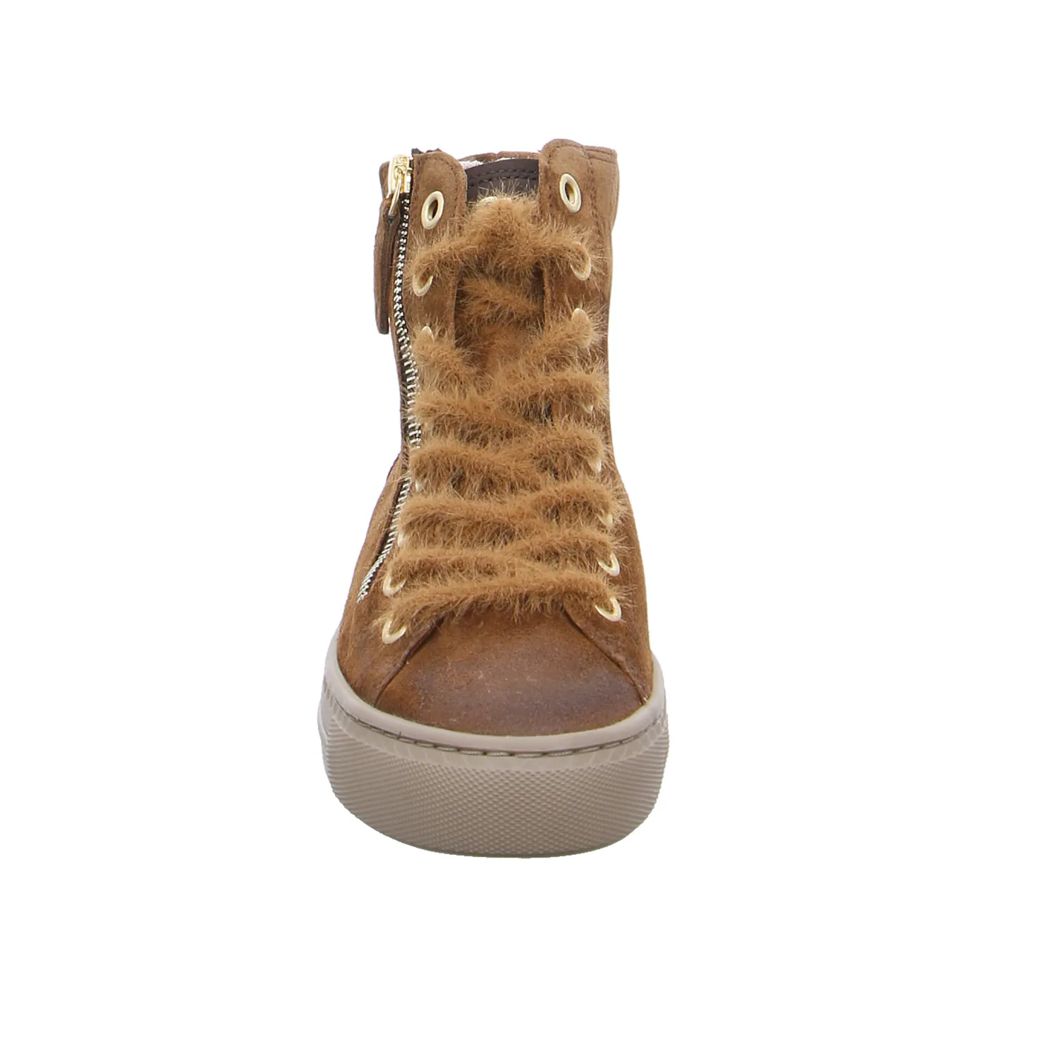 PAUL GREEN Mid Cut Sneaker Cognac Leder 