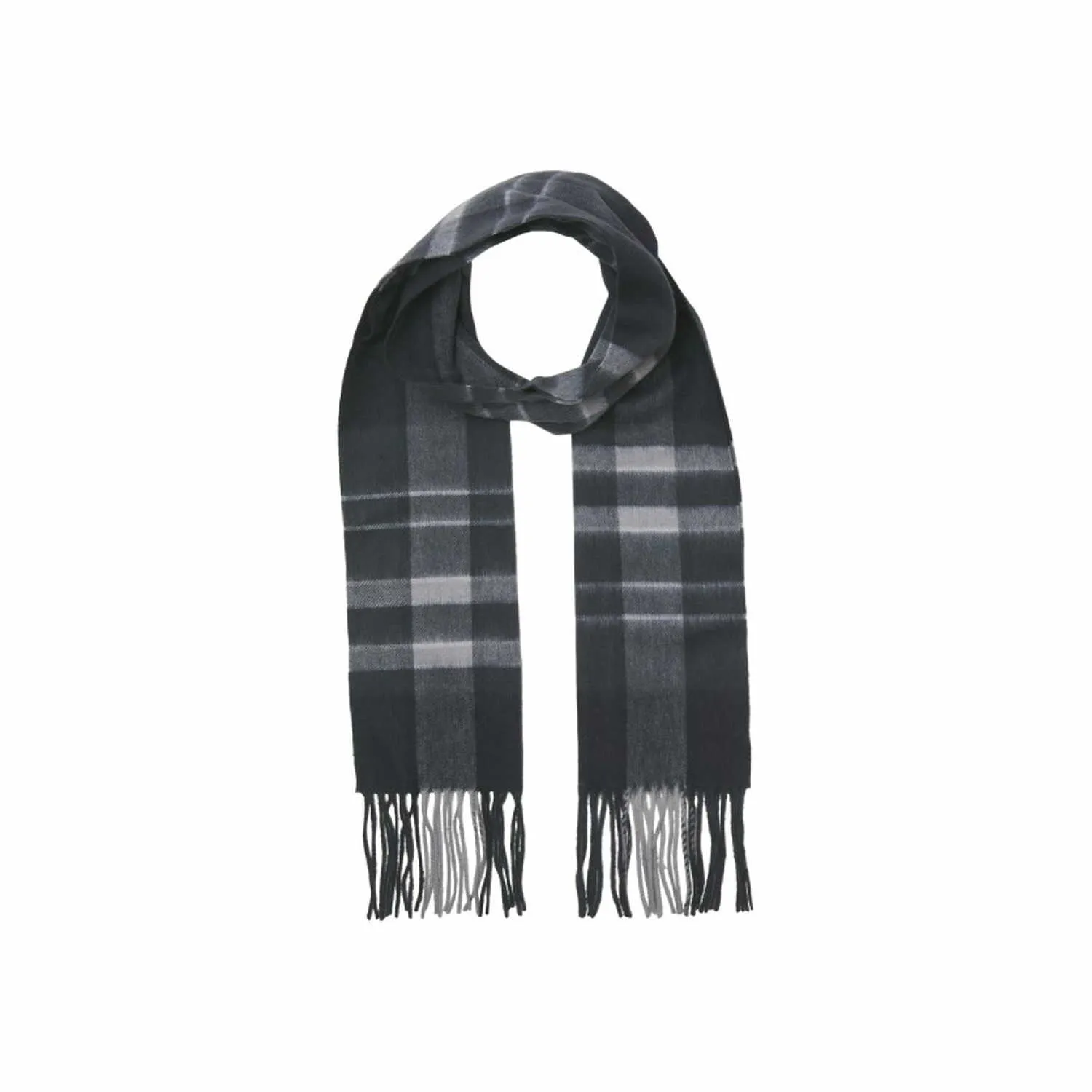 JACK & JONES Fransen Schal Grau Textil JACK & JONES Fransen Schal Grau Textil