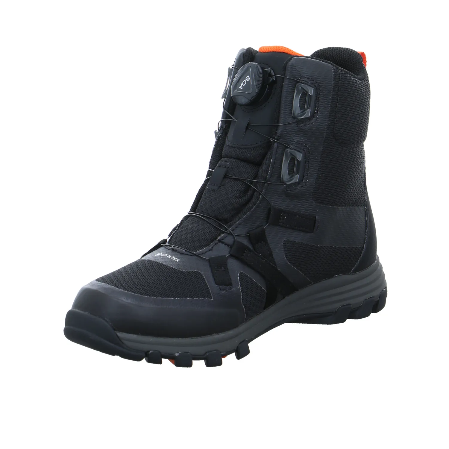 VADO Winter-Sneaker high Jungen- Snowboot Membran Schwarz Textil VADO Winter-Sneaker high Jungen- Snowboot Membran Schwarz Textil