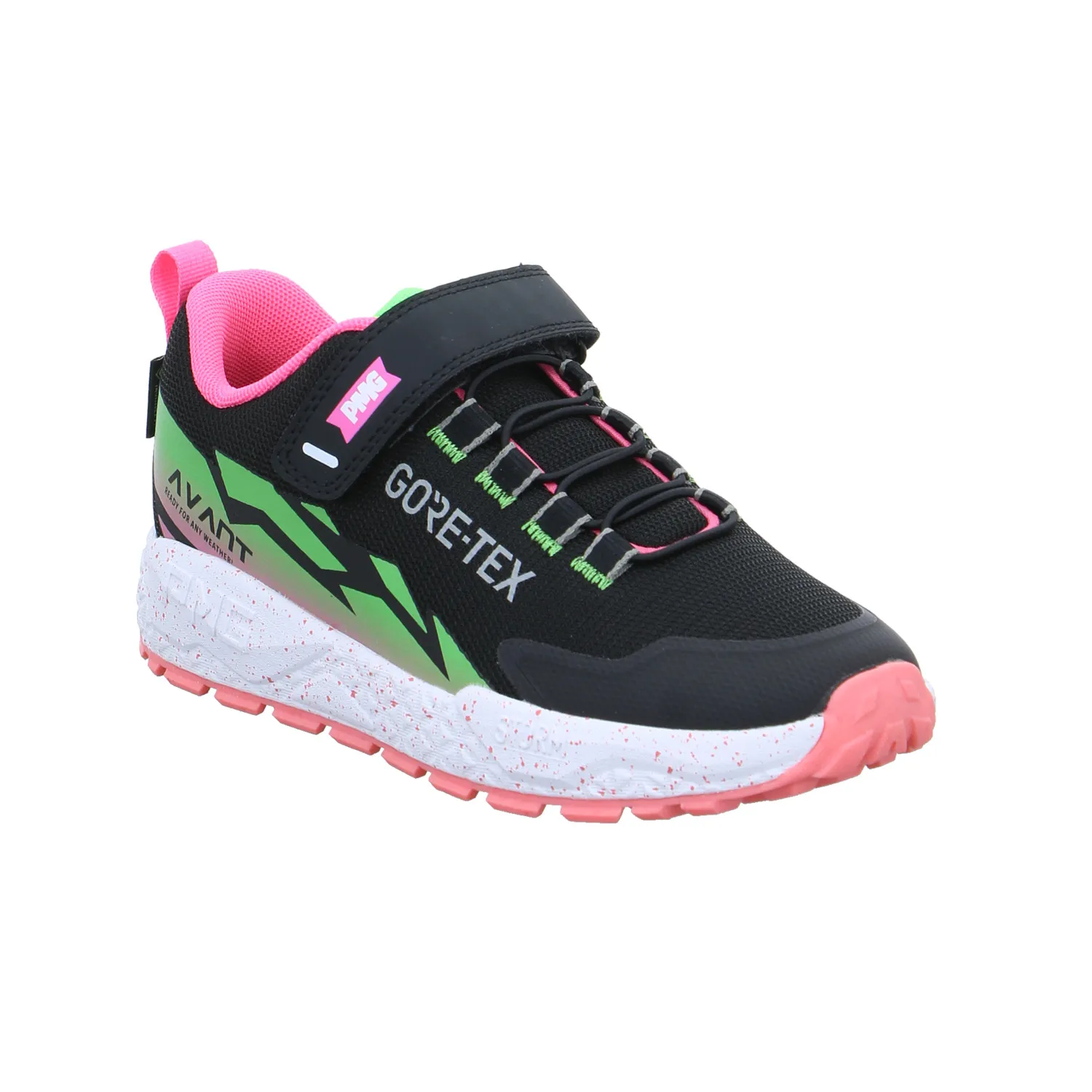 PRIMIGI Sneaker Mädchen-Halbschuh Klett Schwarz Leder PRIMIGI Sneaker Mädchen-Halbschuh Klett Schwarz Leder