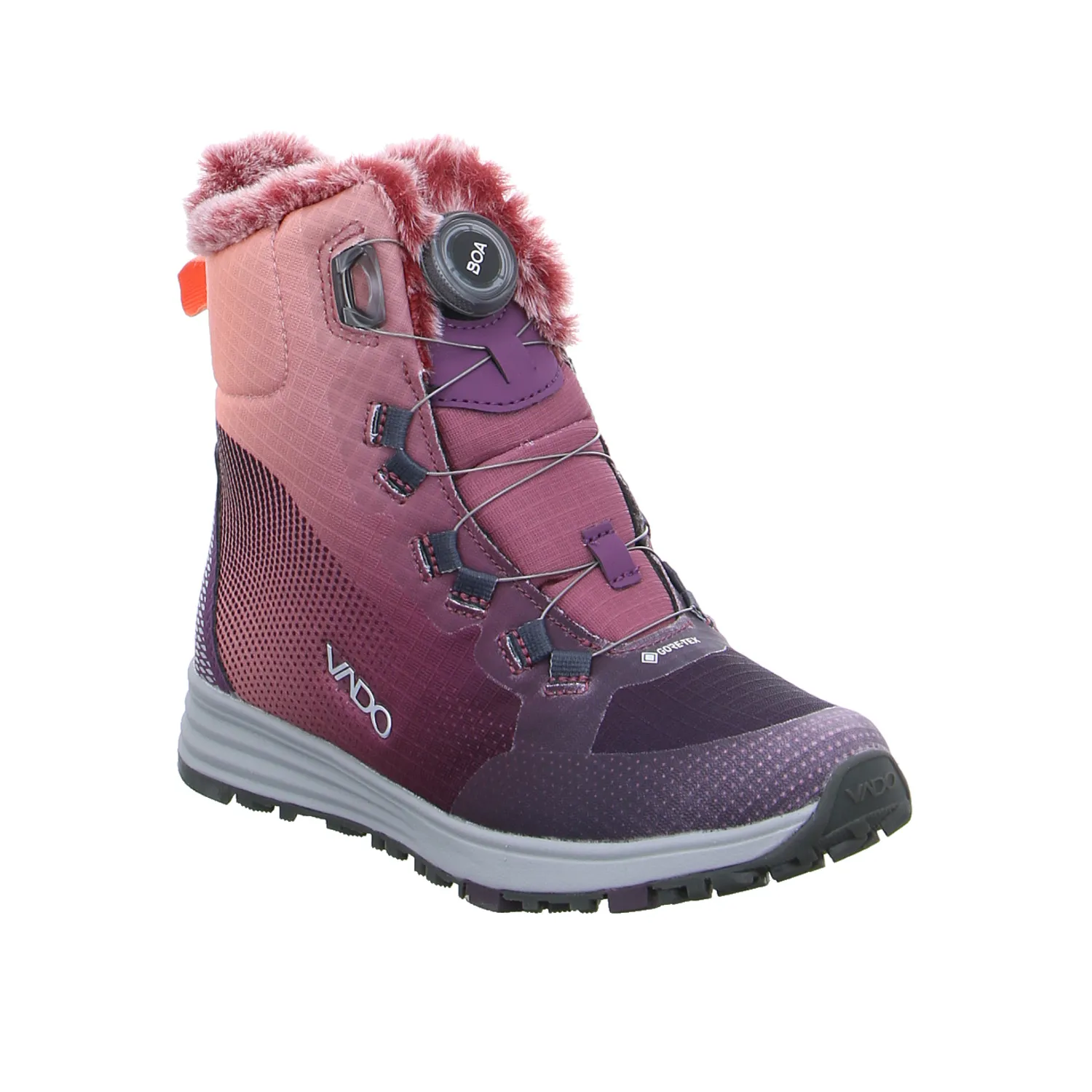 VADO Winter-Snowboot Mädchen-Snowboot Membrane Bordeau Textil VADO Winter-Snowboot Mädchen-Snowboot Membrane Bordeau Textil