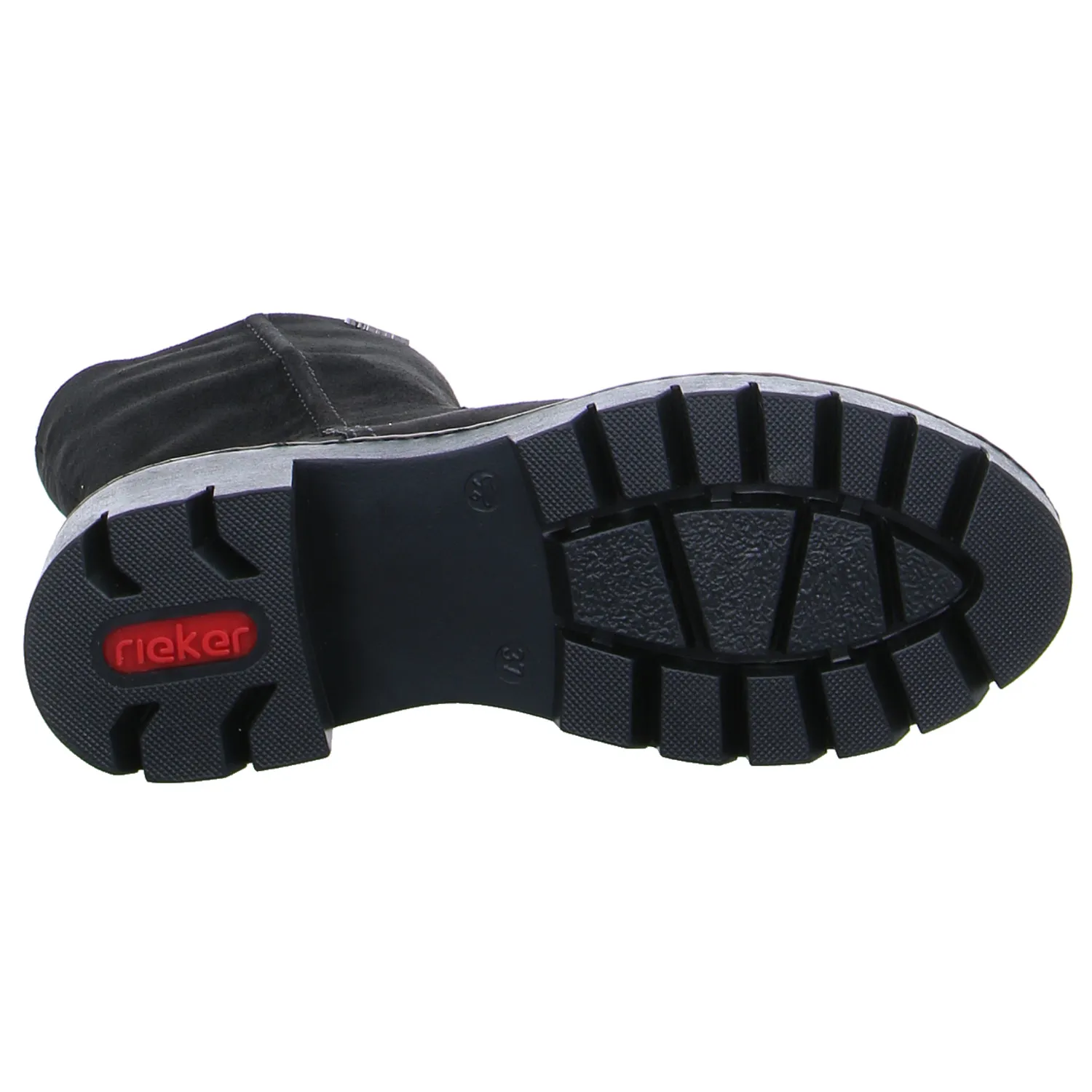 RIEKER Stiefelette Schwarz Lederimitat RIEKER Stiefelette Schwarz Lederimitat