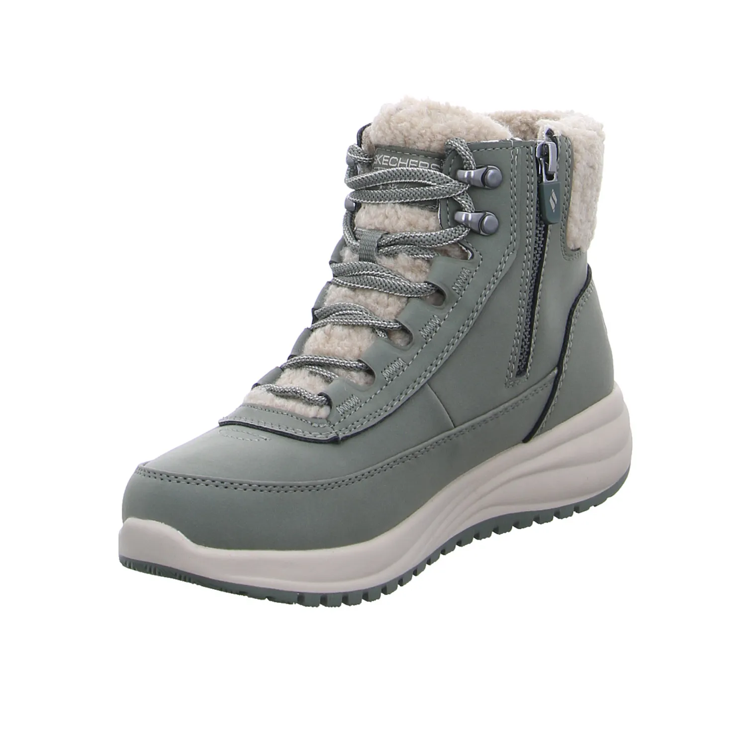 SKECHERS Snowboot Olive Lederimitat SKECHERS Snowboot Olive Lederimitat