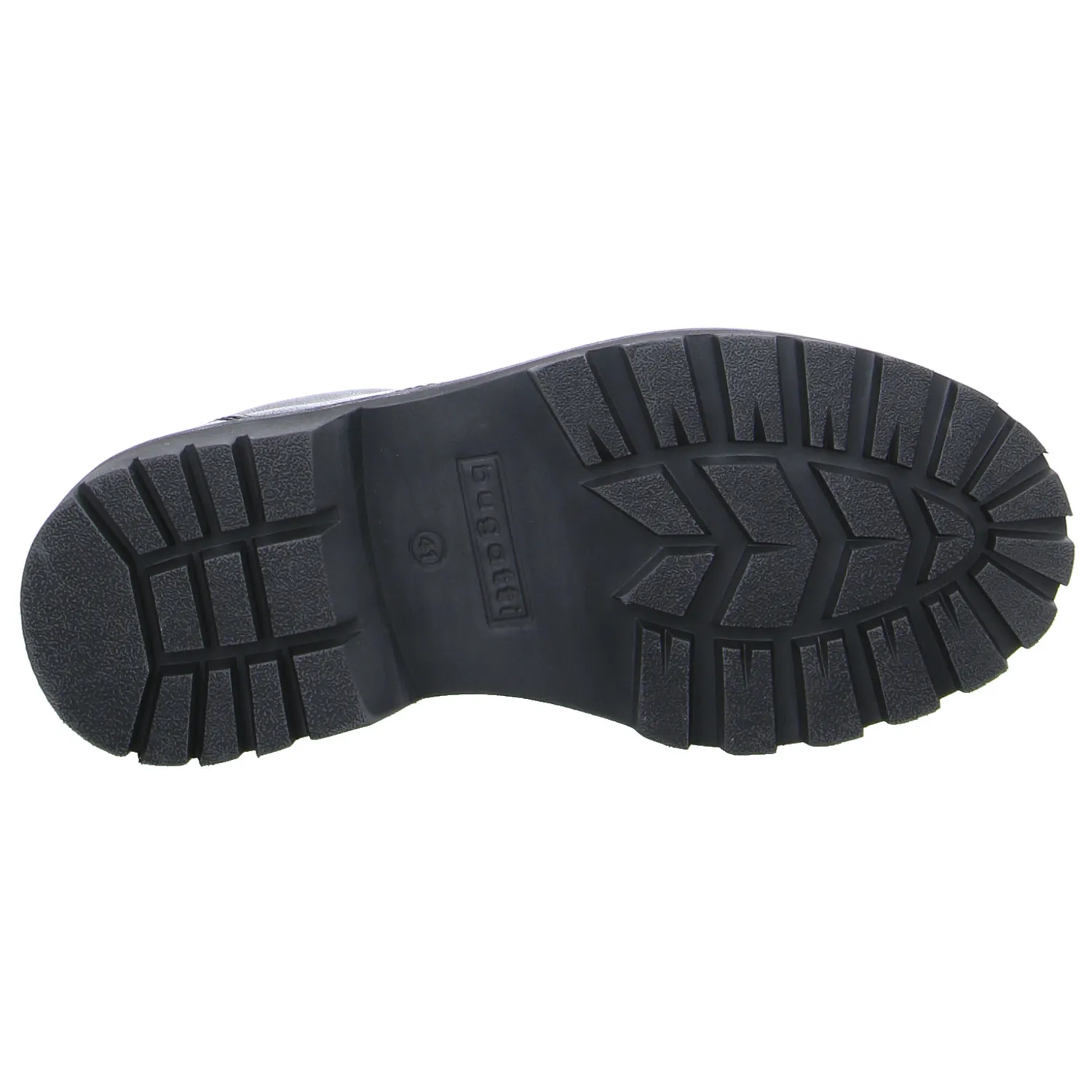 BUGATTI SHOES Halbschuh Schwarz Leder 