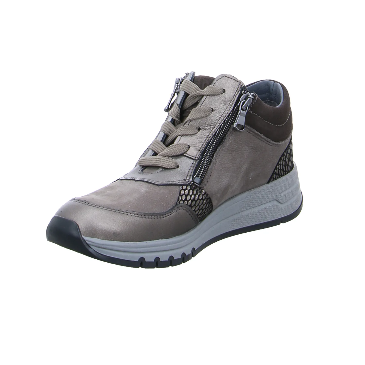 WALDLÄUFER Comfort-Mid Cut Taupe Leder WALDLÄUFER Comfort-Mid Cut Taupe Leder
