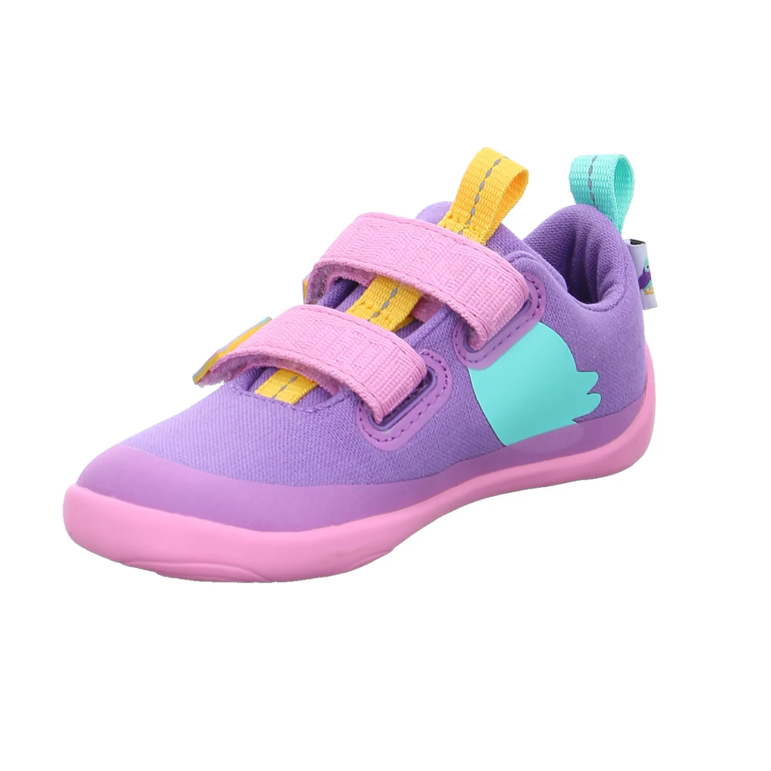 AFFENZAHN Komfortschuh Kleinkinder-Halbschuh Klett Flieder Textil 