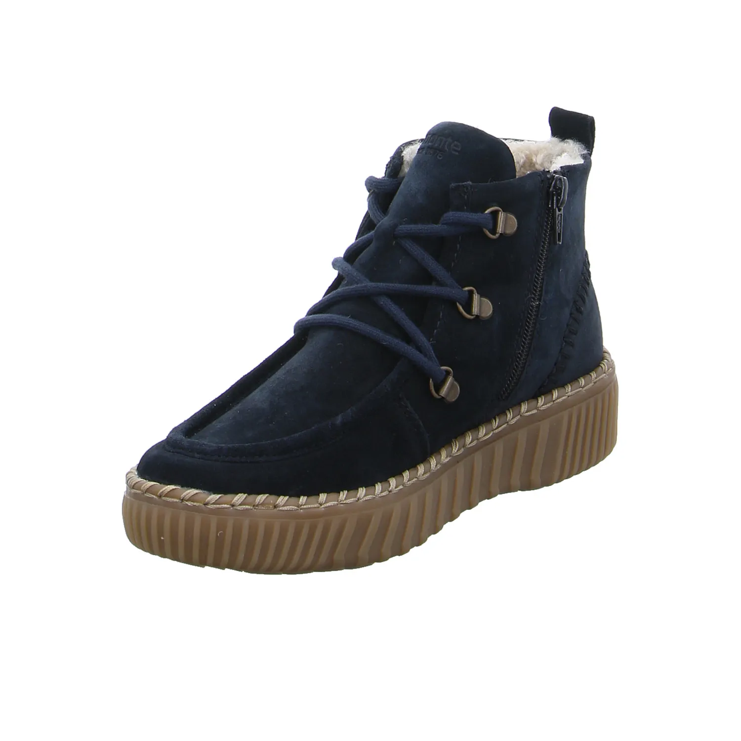 REMONTE Boot Blau Leder REMONTE Boot Blau Leder