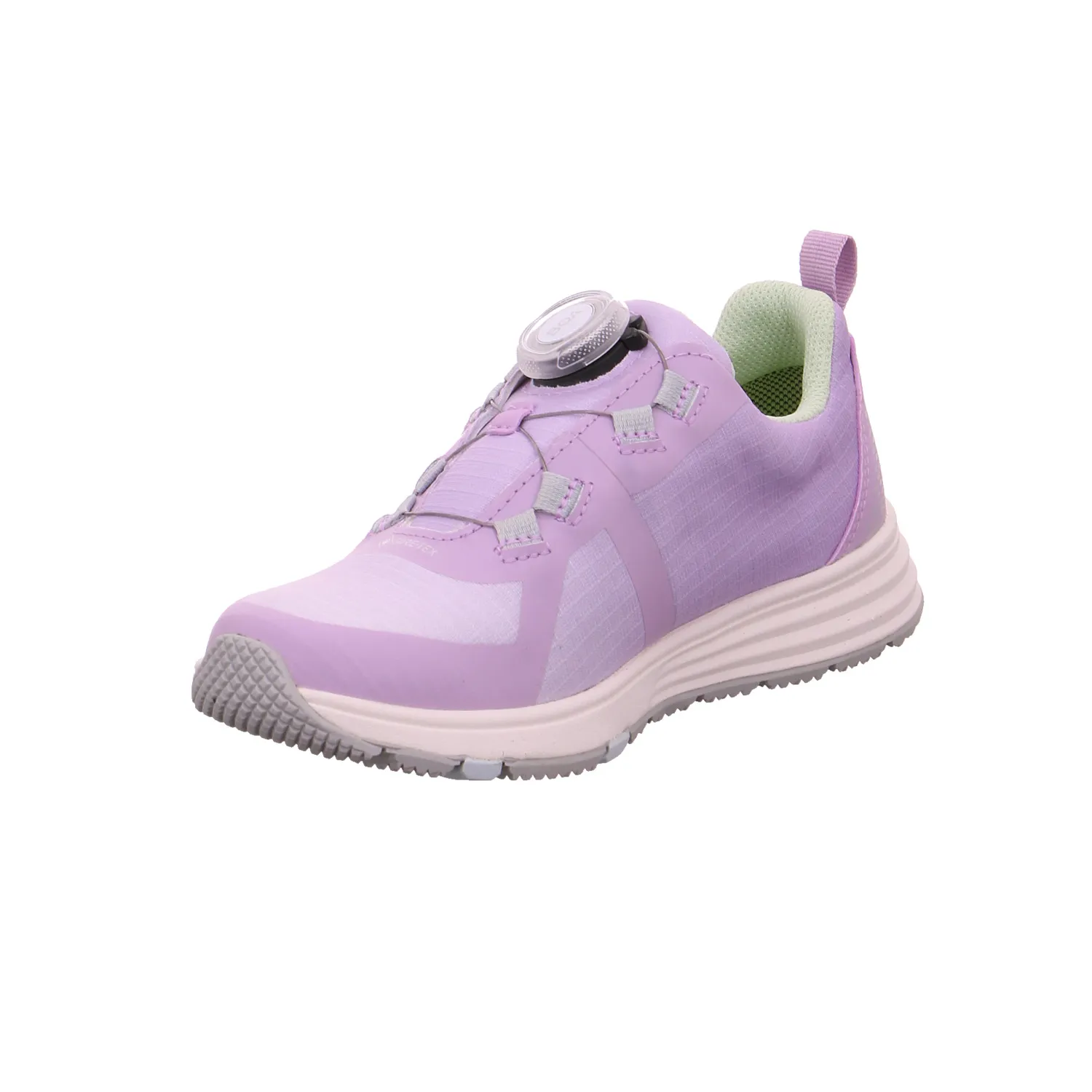 VADO Sneaker Outdoor Mädchen-Halbschuh Klett Flieder Textil 