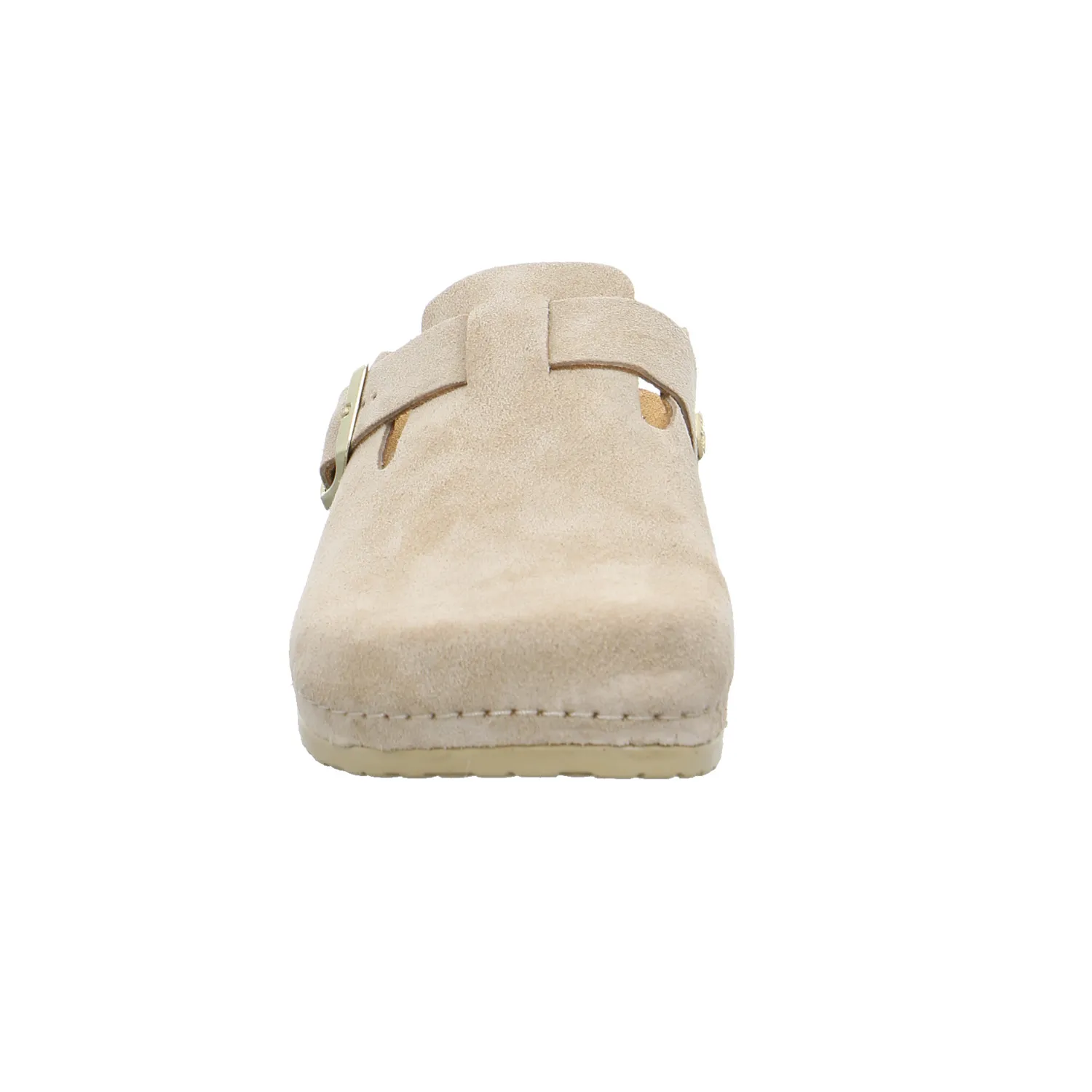 MUBB Pantolette Beige Leder 