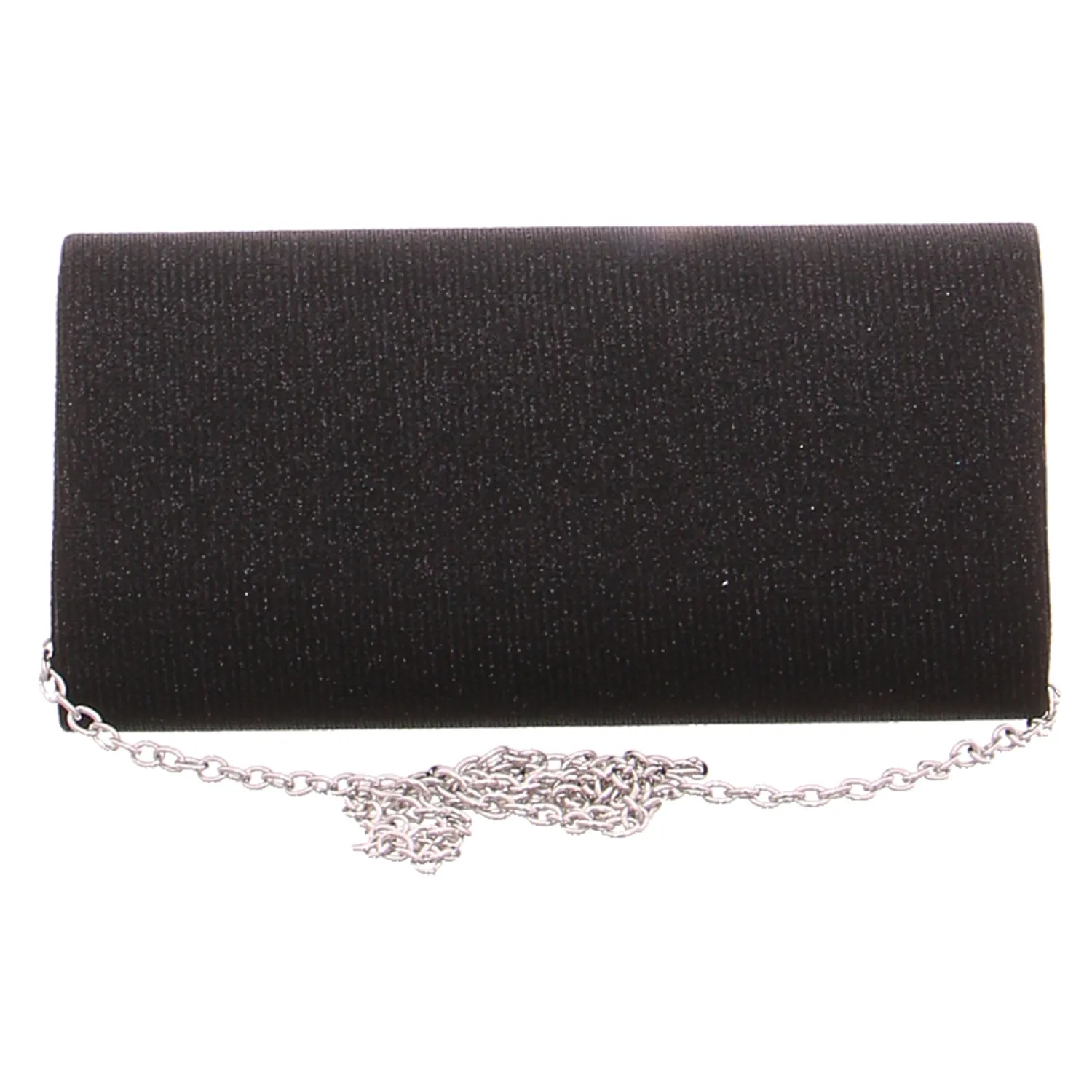 * Clutch / Abendtasche Schwarz Textil 
