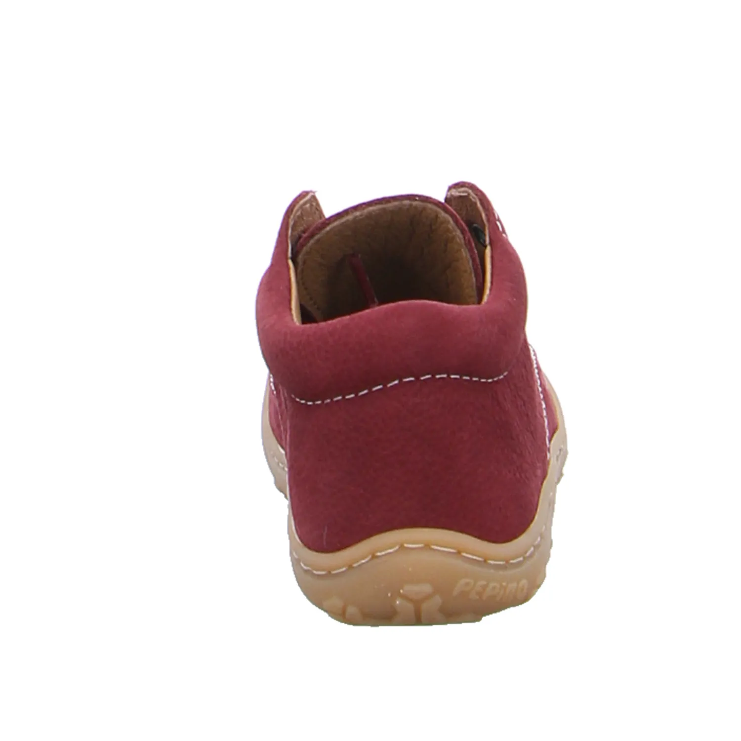 PEPINO Bottine Unisex Lauflernschuh Dunkelrot Leder 