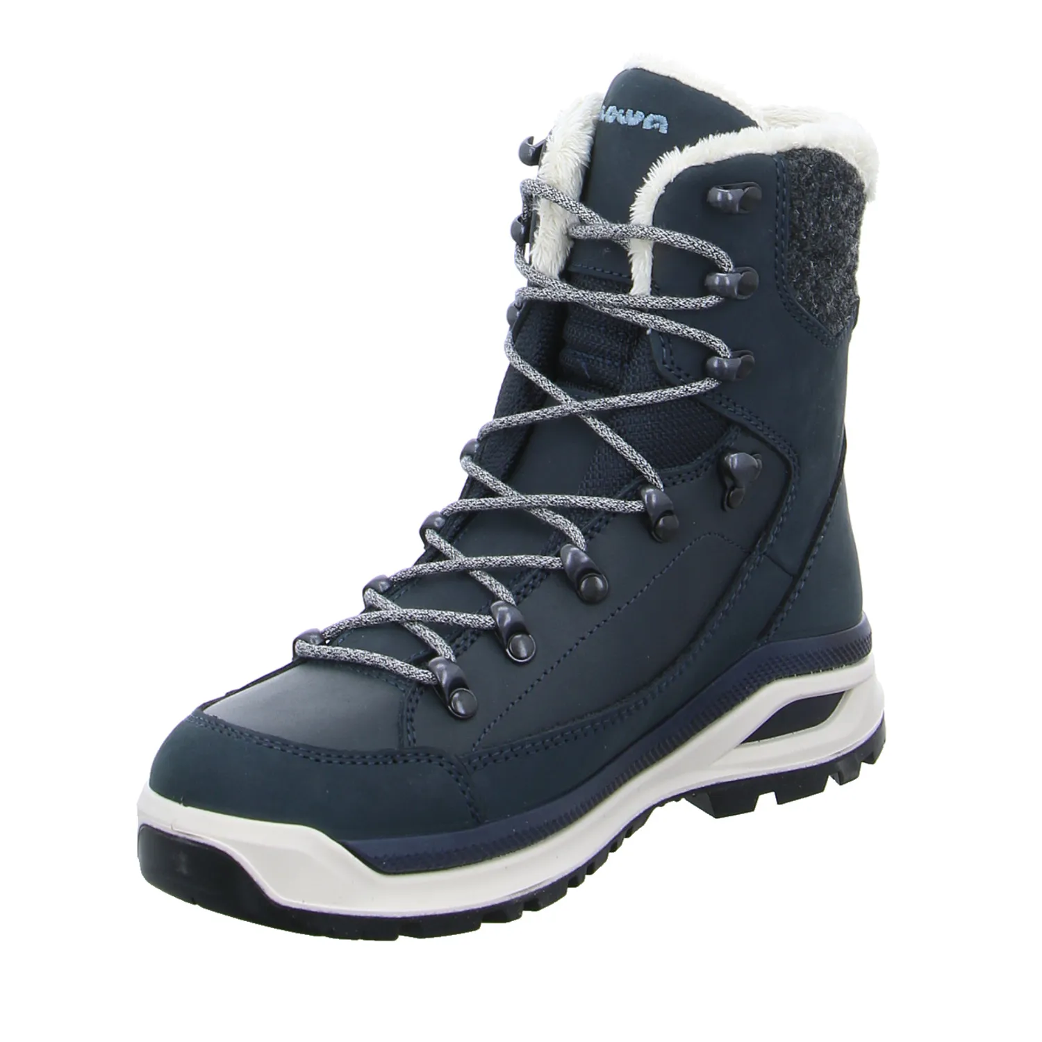 LOWA mit Gore-Tex Snowboots Damen Blau Leder LOWA mit Gore-Tex Snowboots Damen Blau Leder