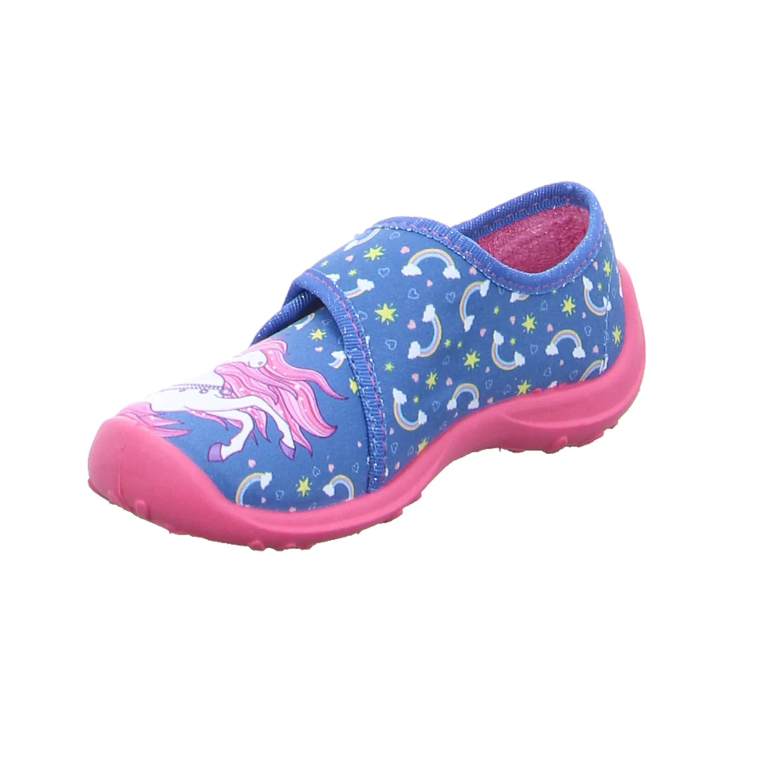 FISCHER Mädchen Kinder-Hausschuh Blau Textil FISCHER Mädchen Kinder-Hausschuh Blau Textil