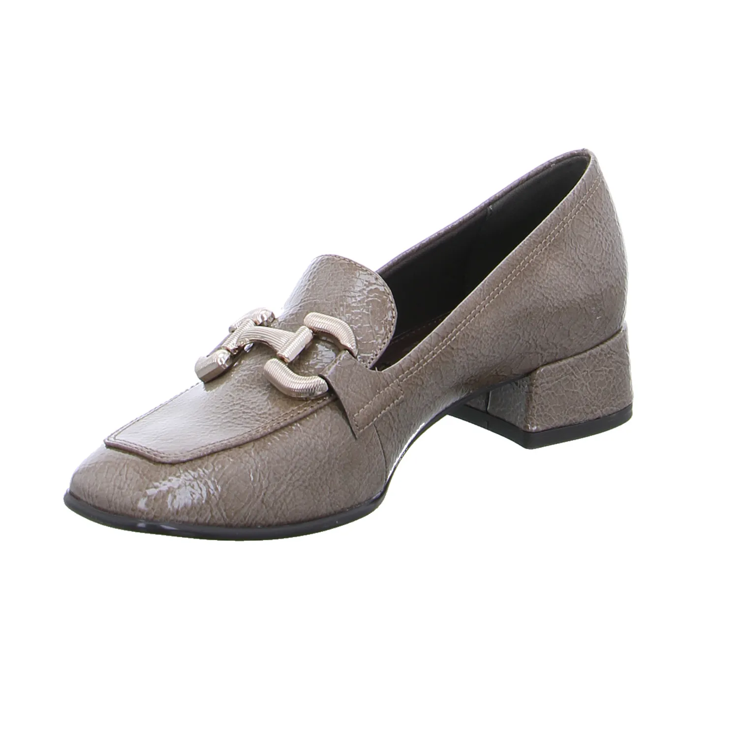 TAMARIS Slipper Taupe Lederimitat TAMARIS Slipper Taupe Lederimitat