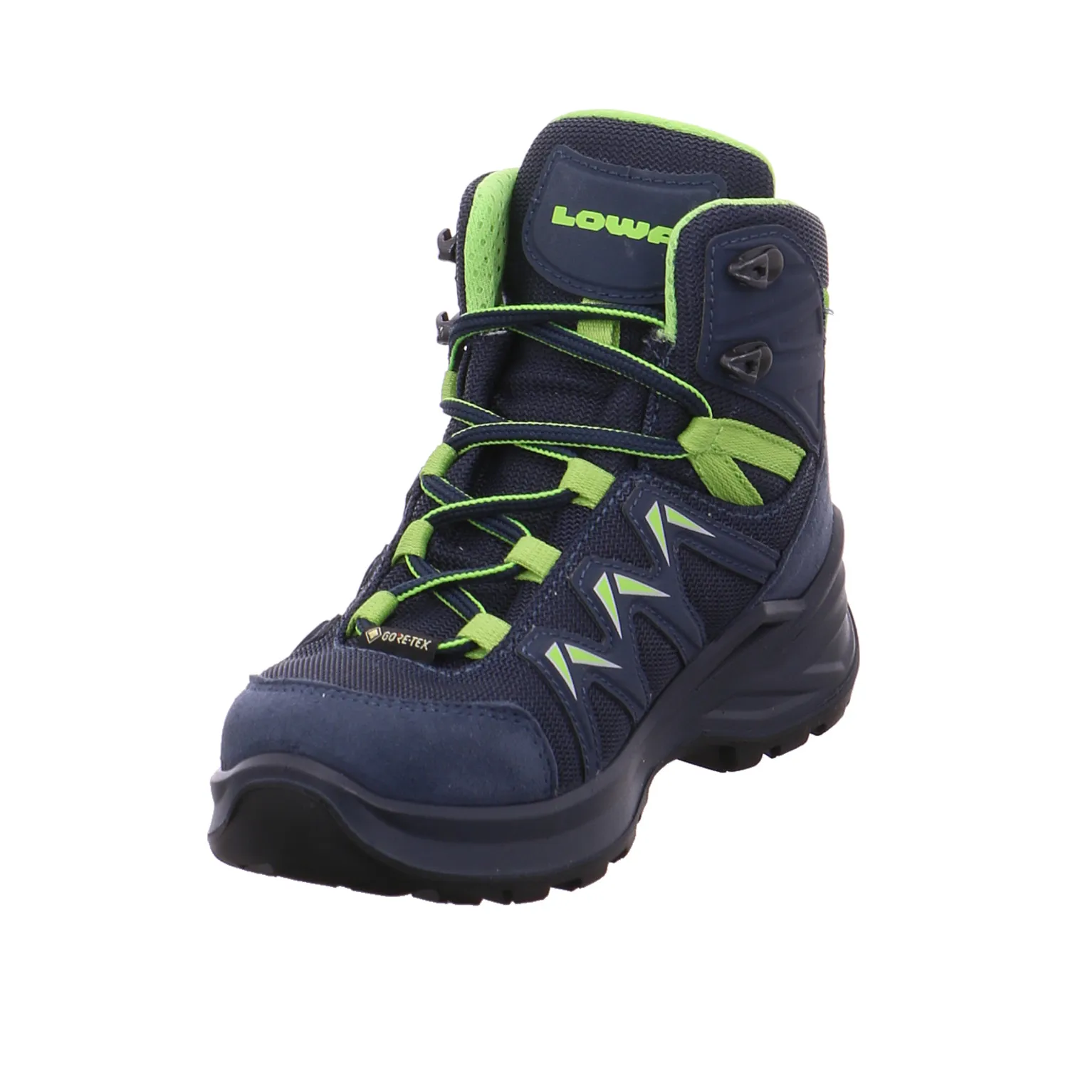 LOWA INNOX PRO GTX MID JUNIOR Kinder-Wanderschuhe Blau Recycelte Materialien LOWA INNOX PRO GTX MID JUNIOR Kinder-Wanderschuhe Blau Recycelte Materialien