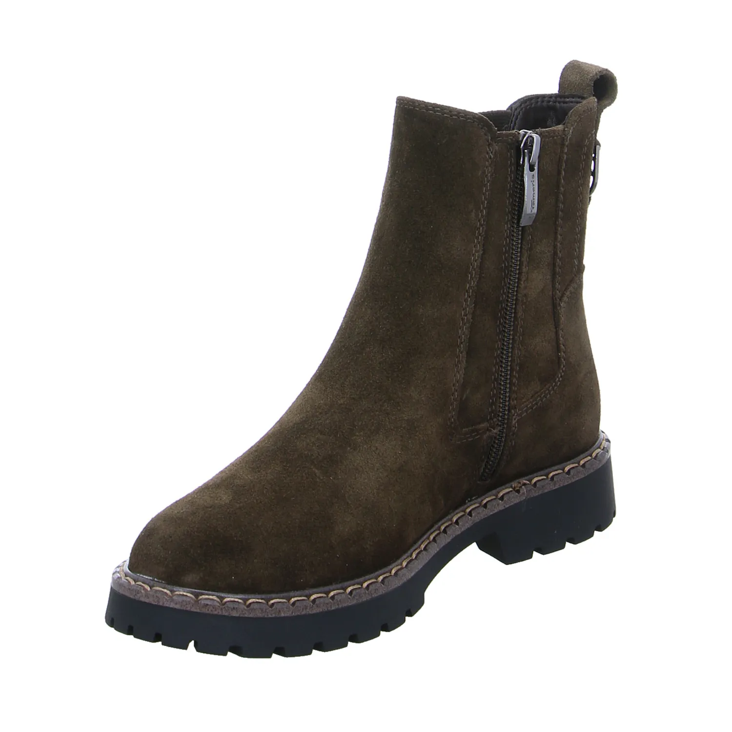TAMARIS Boot Mittelbraun Leder TAMARIS Boot Mittelbraun Leder