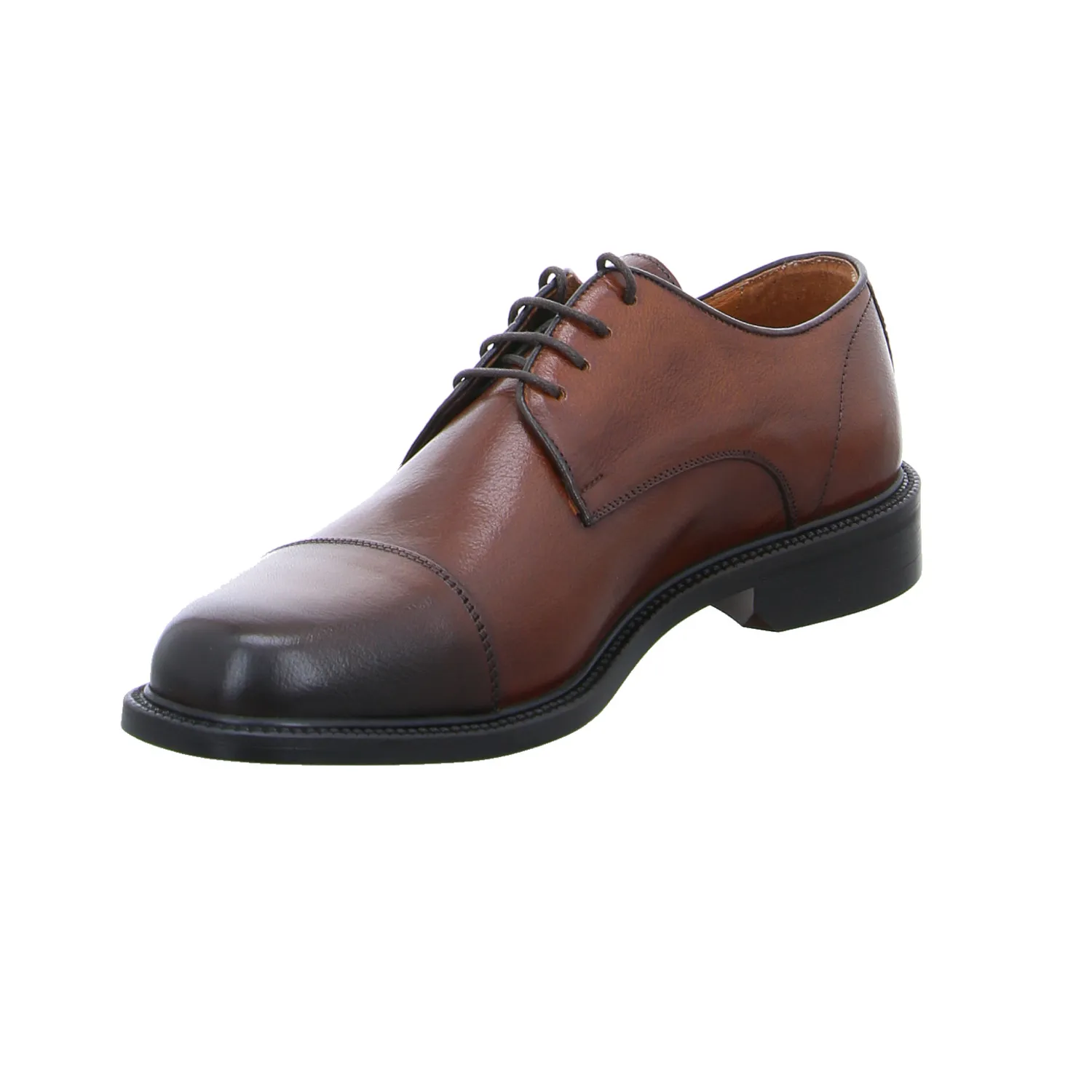 EXTON Halbschuh-City Cognac Leder 