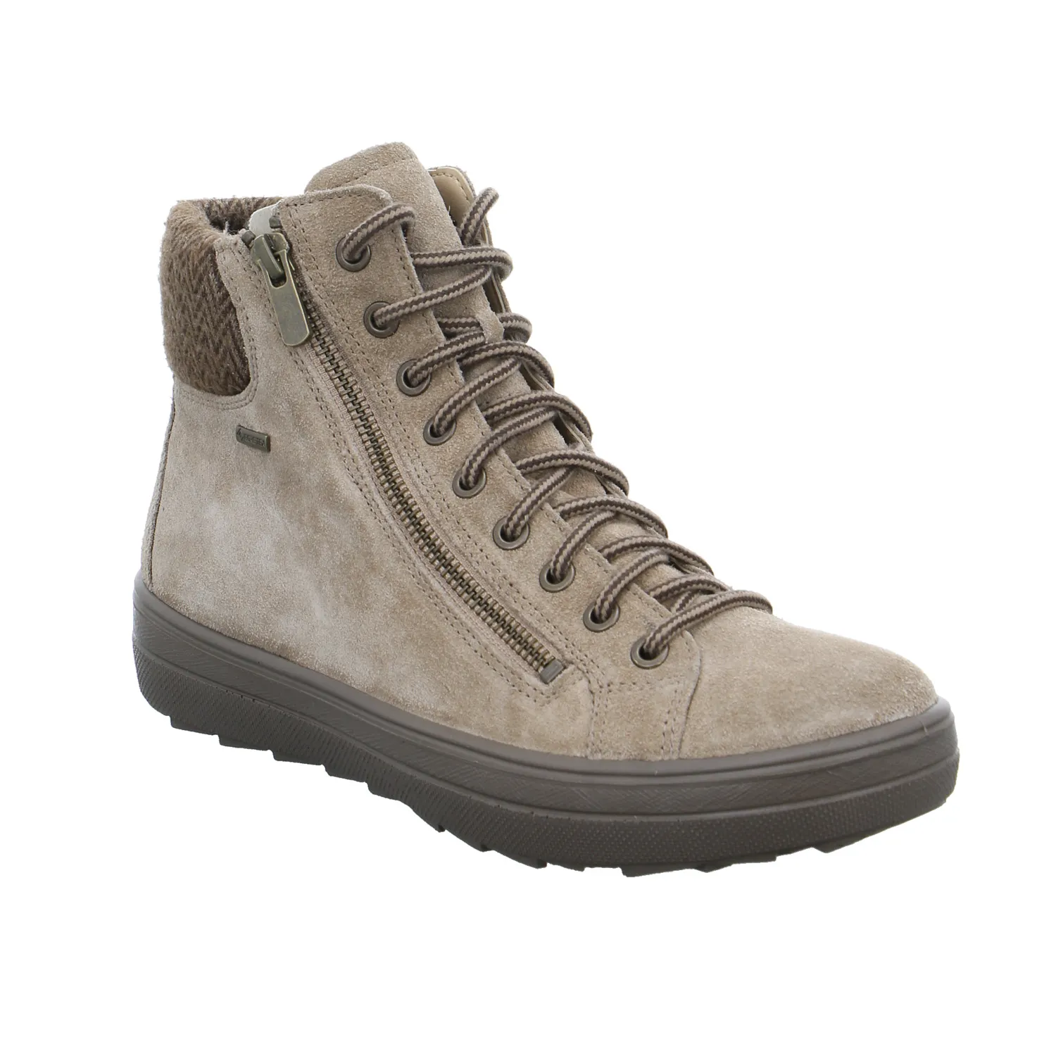 LEGERO mit Gore-Tex Membrane Mid Cut Sneaker Taupe Leder 