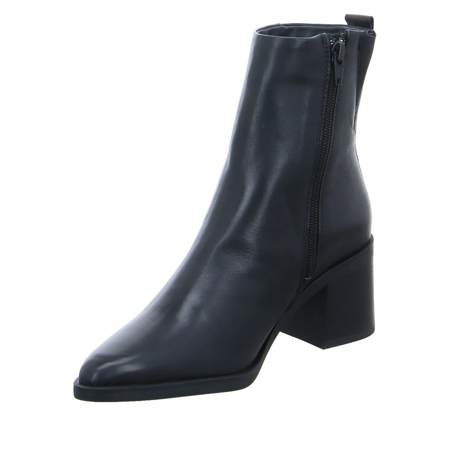 SCHUHENGEL Stiefelette Schwarz Leder SCHUHENGEL Stiefelette Schwarz Leder