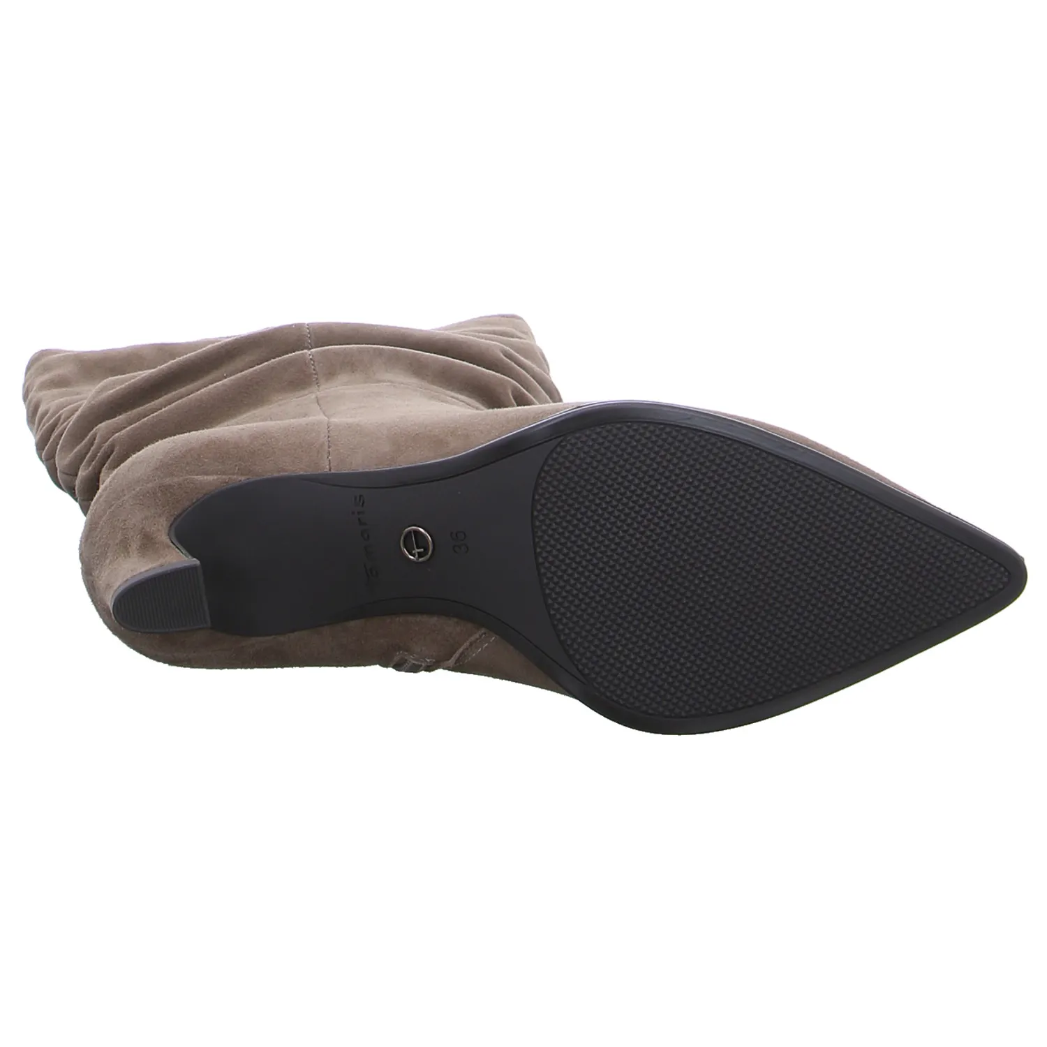 TAMARIS Stiefel Taupe Leder TAMARIS Stiefel Taupe Leder