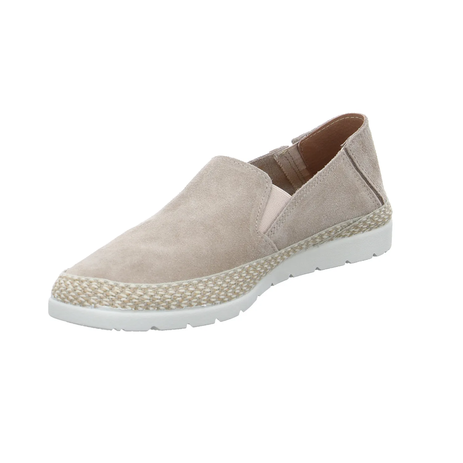 * Halbschuh-Schlüpfer Taupe Leder * Halbschuh-Schlüpfer Taupe Leder