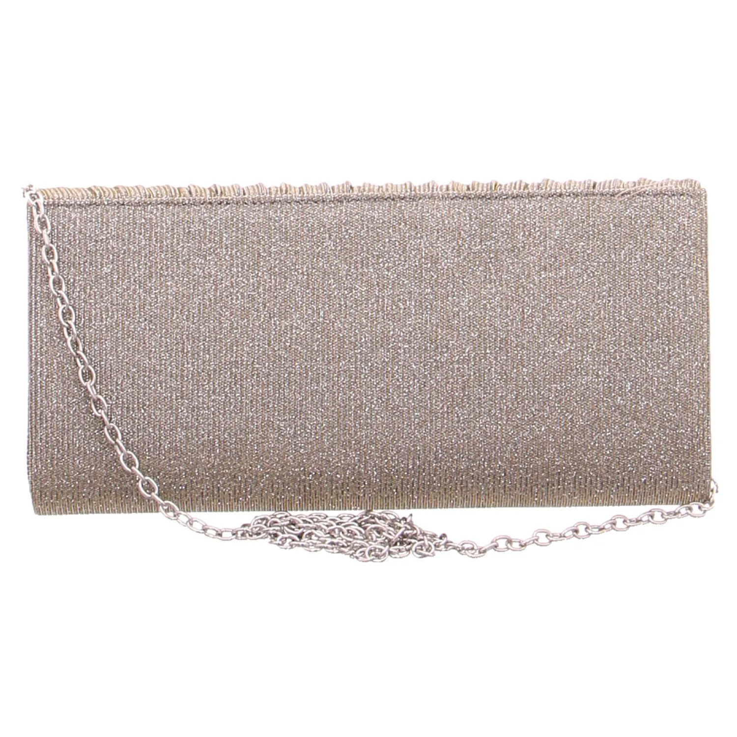 * Clutch / Abendtasche Gold Textil 