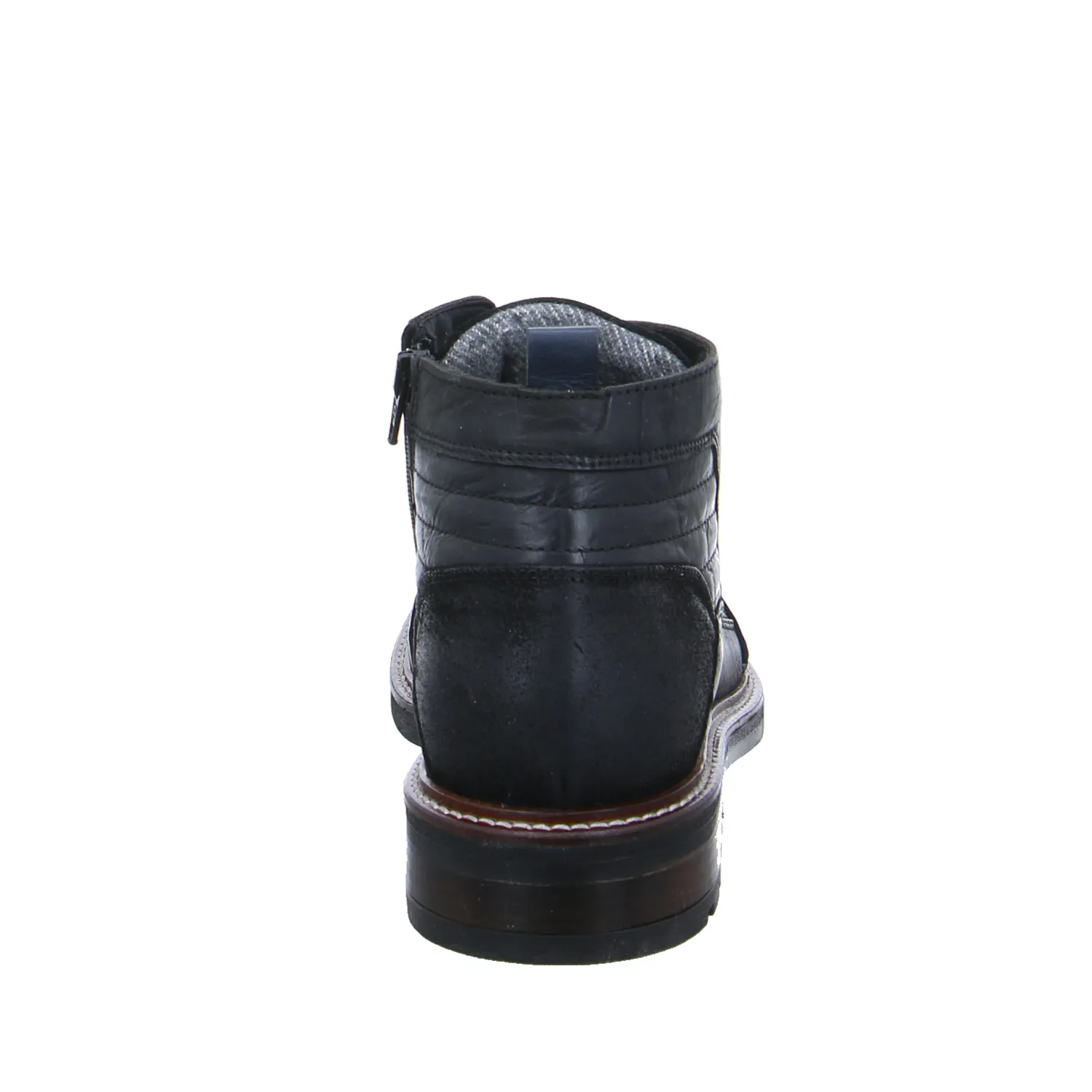 FERNANDO STRAPPA Boots Schwarz Leder FERNANDO STRAPPA Boots Schwarz Leder