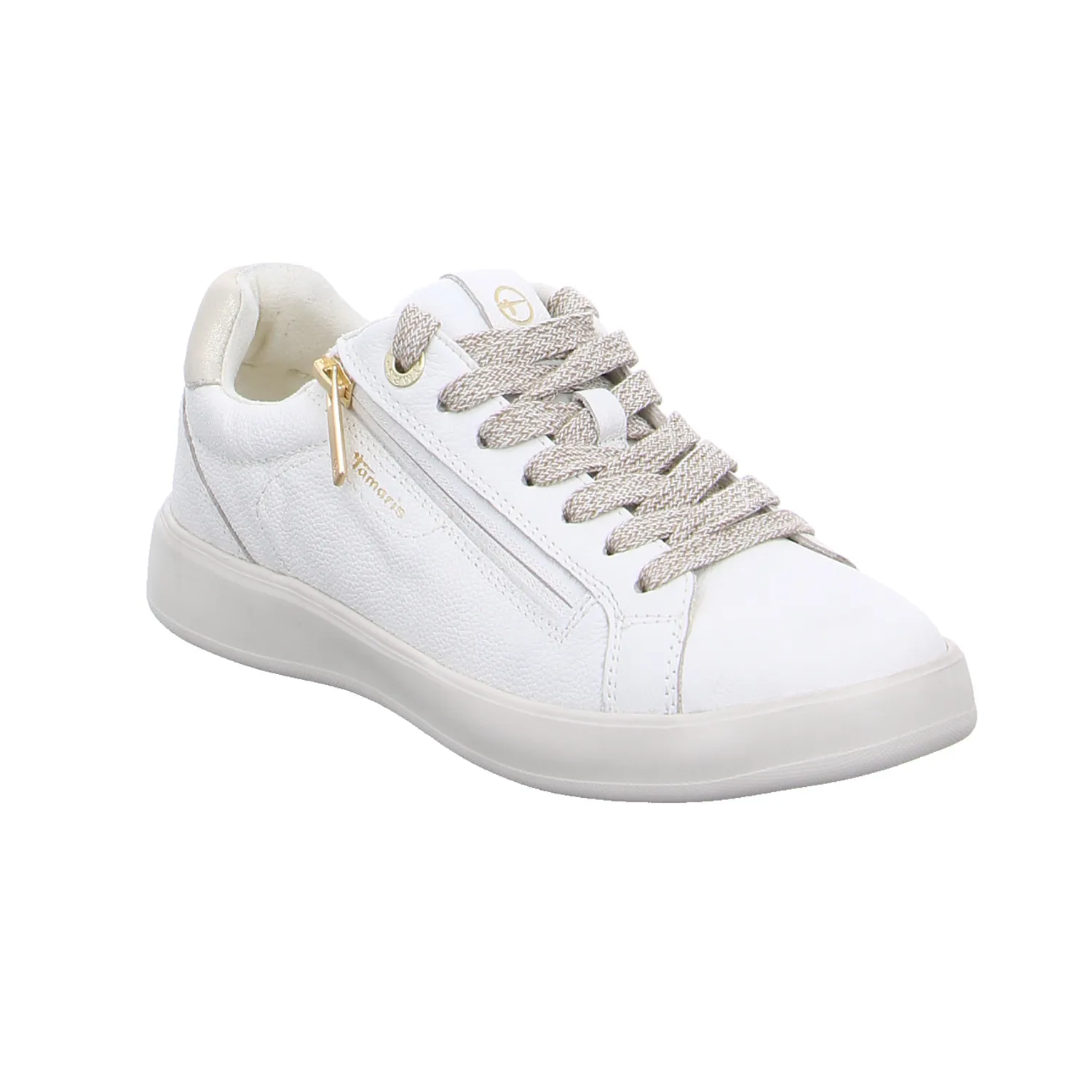 TAMARIS Sneaker Offwhite Leder 