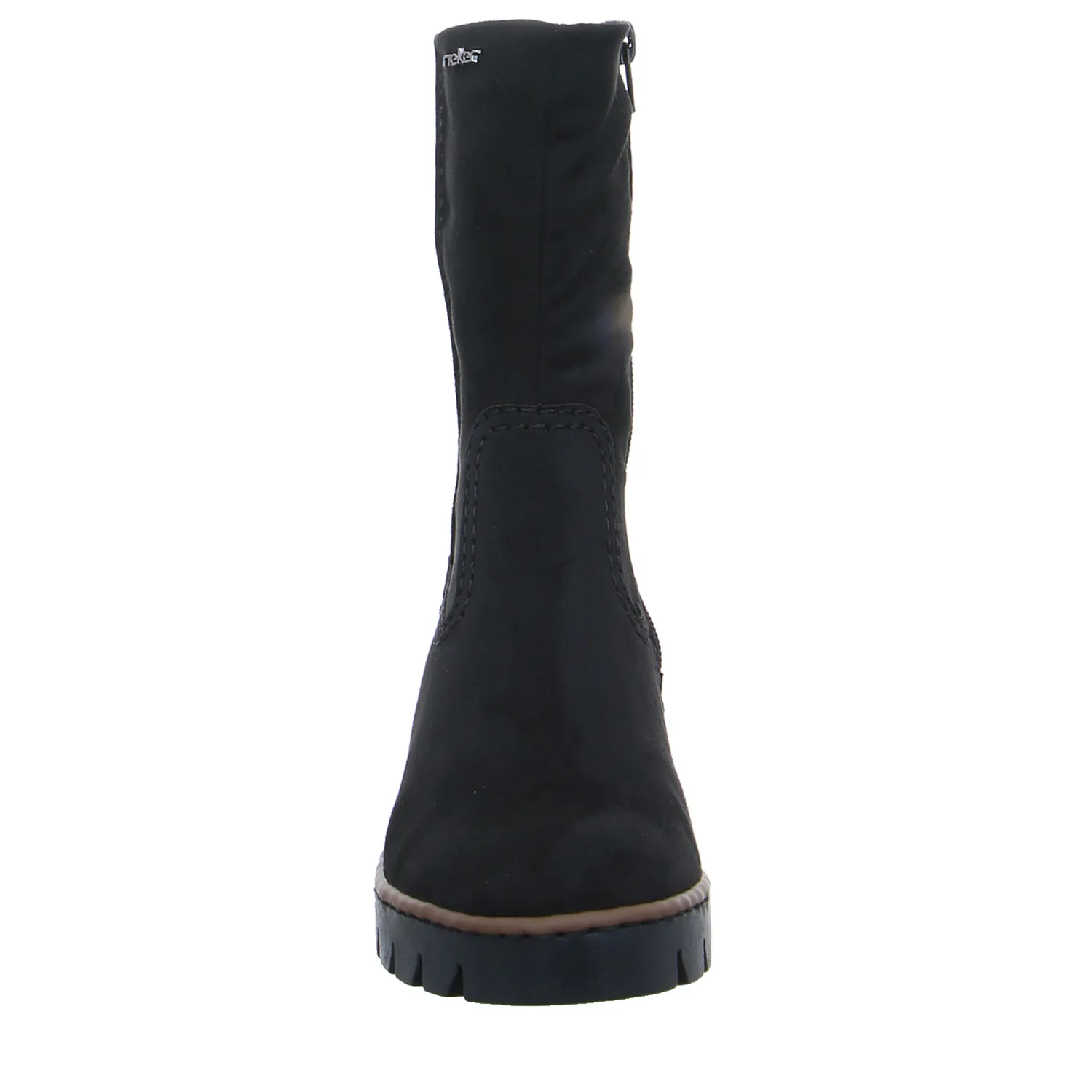 RIEKER Stiefelette Schwarz Lederimitat RIEKER Stiefelette Schwarz Lederimitat