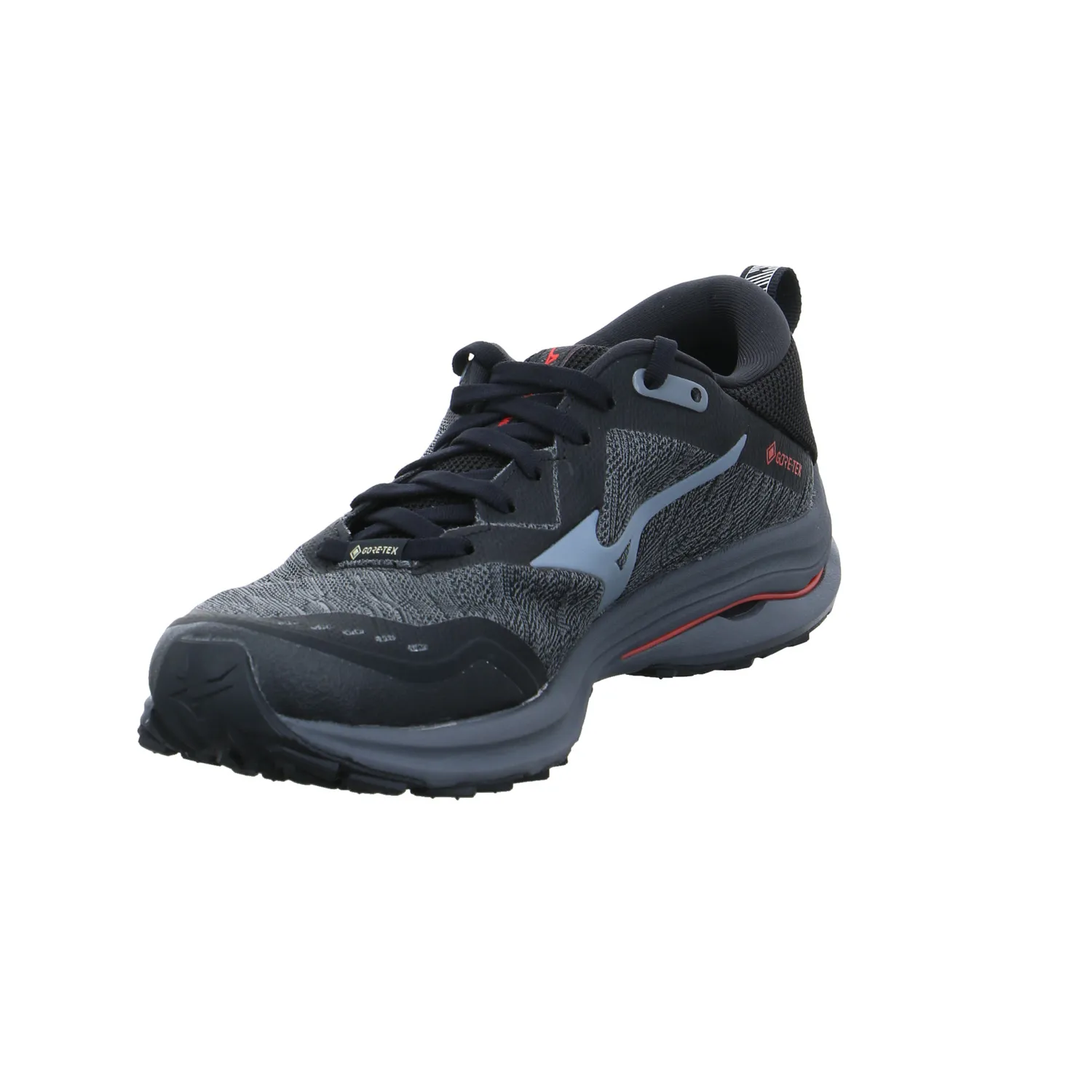 MIZUNO Wave Rider GTX Mizuno Running Crossschuhe Grau Synthetik MIZUNO Wave Rider GTX Mizuno Running Crossschuhe Grau Synthetik