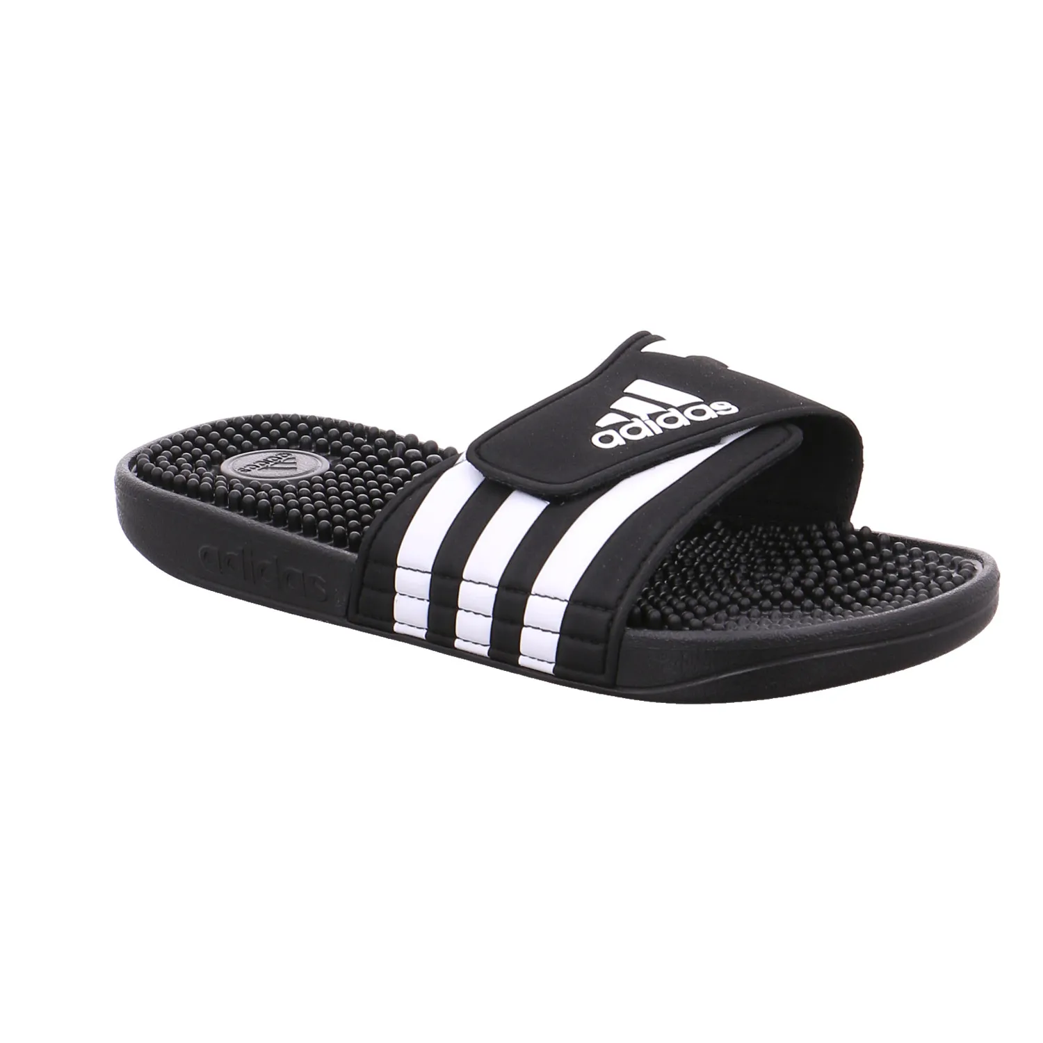 ADIDAS BADSCHUHE UNISEX Schwarz Synthetik ADIDAS BADSCHUHE UNISEX Schwarz Synthetik