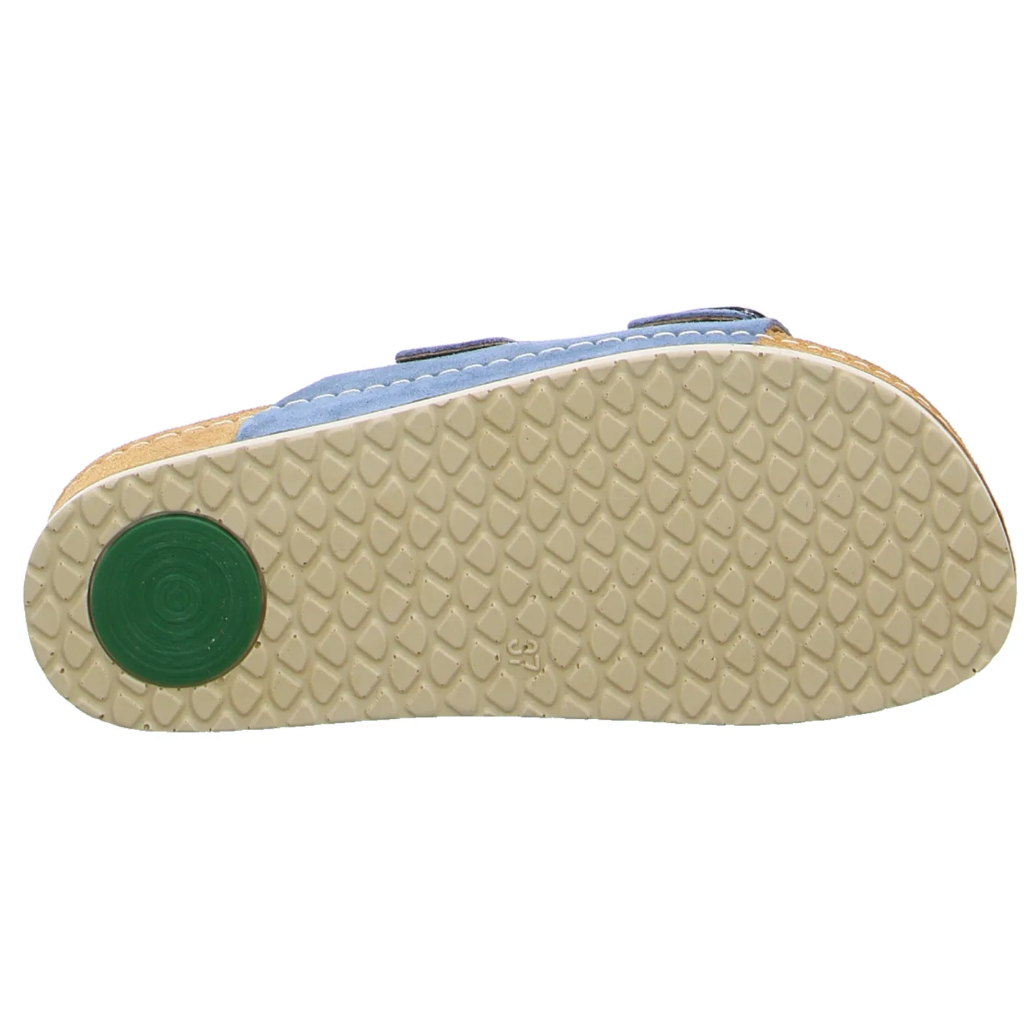 MUBB Bio-Fussbett Jeansblau Leder 