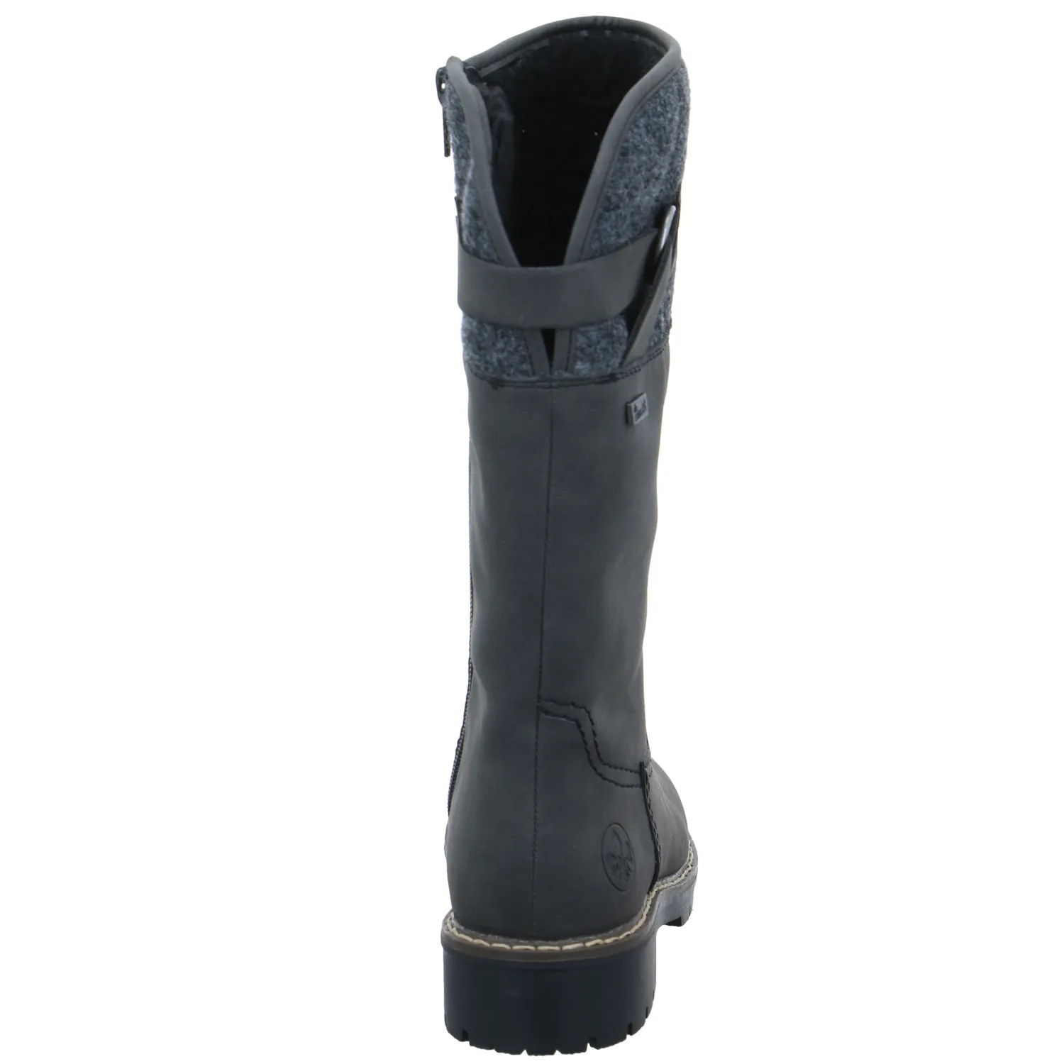 RIEKER mit Rieker-TEX Stiefel Grau Lederimitat 