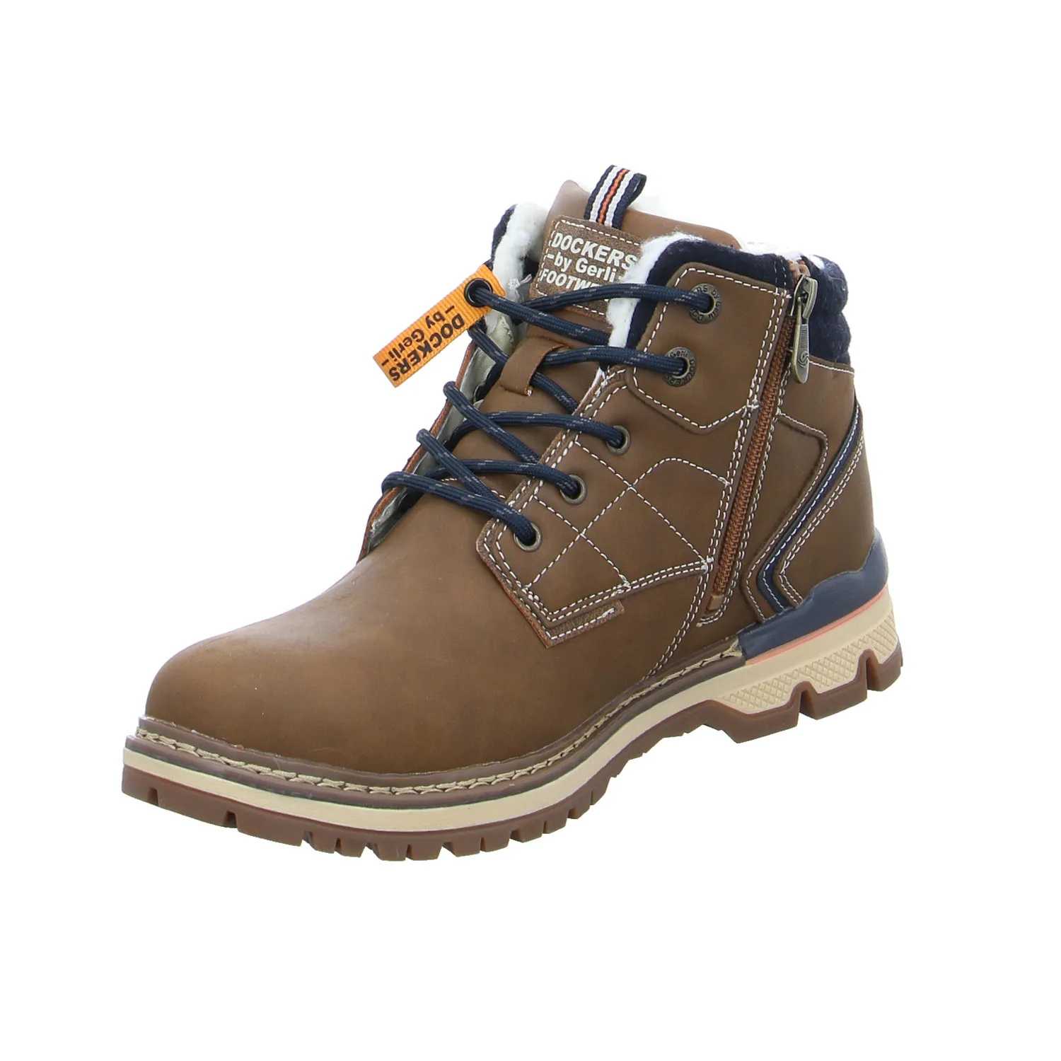 DOCKERS Winter-Boots Cognac Lederimitat DOCKERS Winter-Boots Cognac Lederimitat