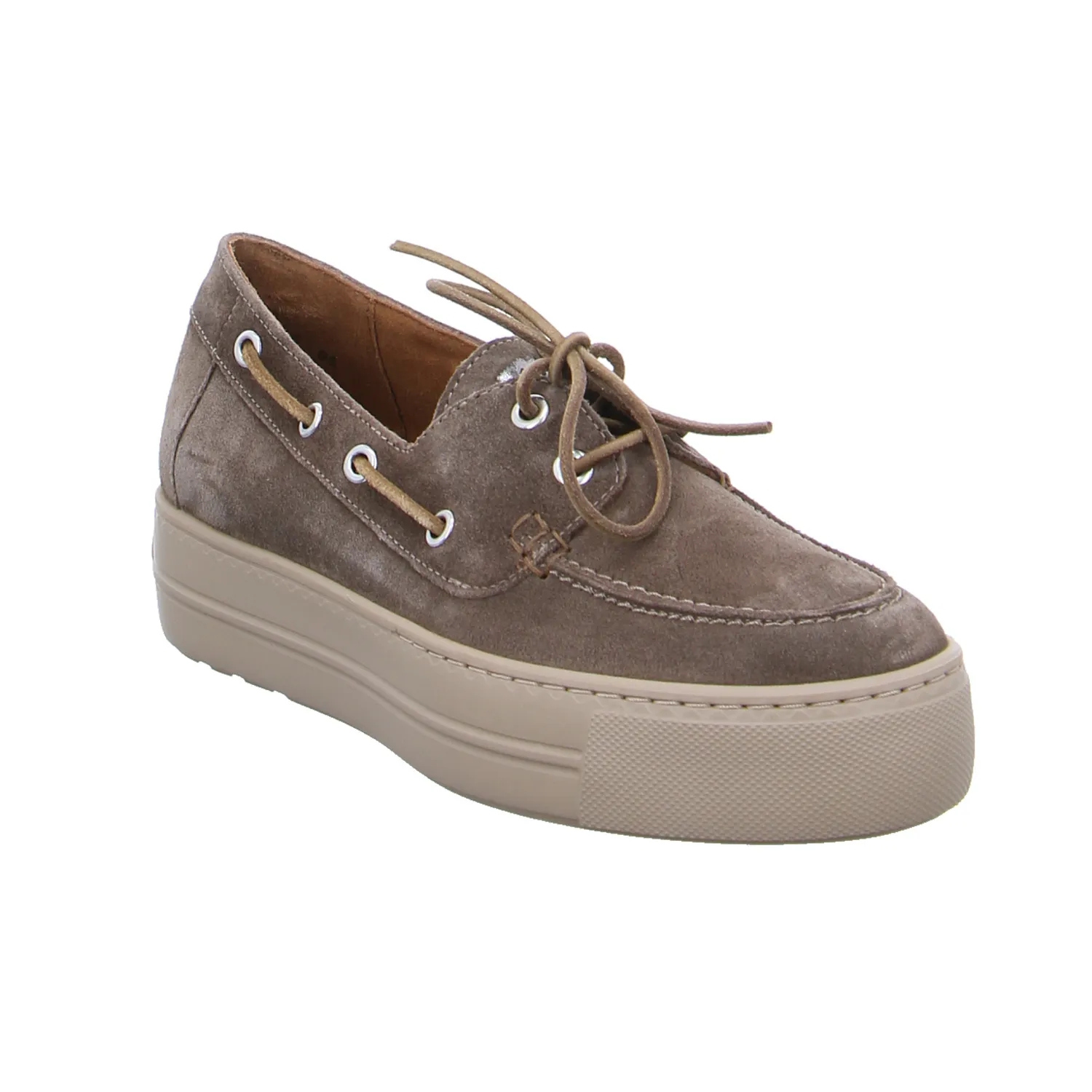 PAUL GREEN Mokassin Taupe Leder 