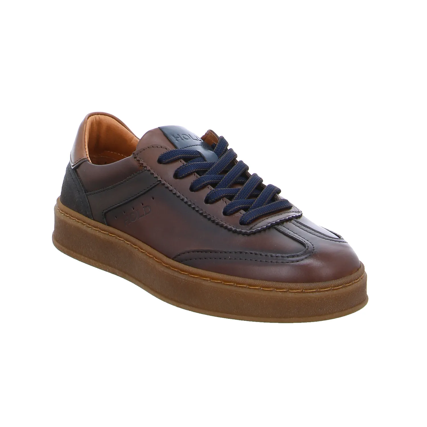 HOLD Halbschuhe Sneaker Braun Leder HOLD Halbschuhe Sneaker Braun Leder