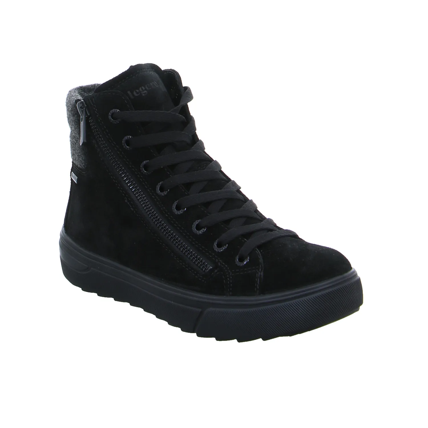 LEGERO mit Gore-Tex Membrane Comfort-Mid Cut Sneaker Schwarz Leder LEGERO mit Gore-Tex Membrane Comfort-Mid Cut Sneaker Schwarz Leder