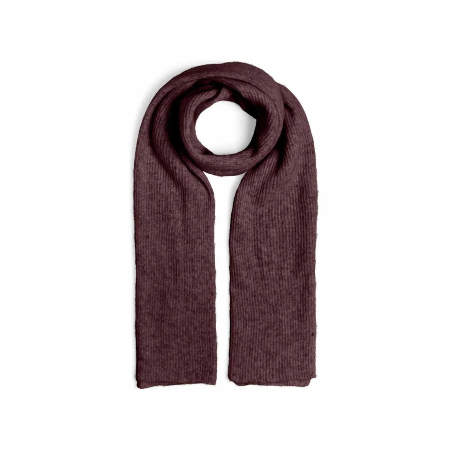 PIECES 50x180cm, feiner Rippenstrick Schal Bordeau Textil PIECES 50x180cm, feiner Rippenstrick Schal Bordeau Textil